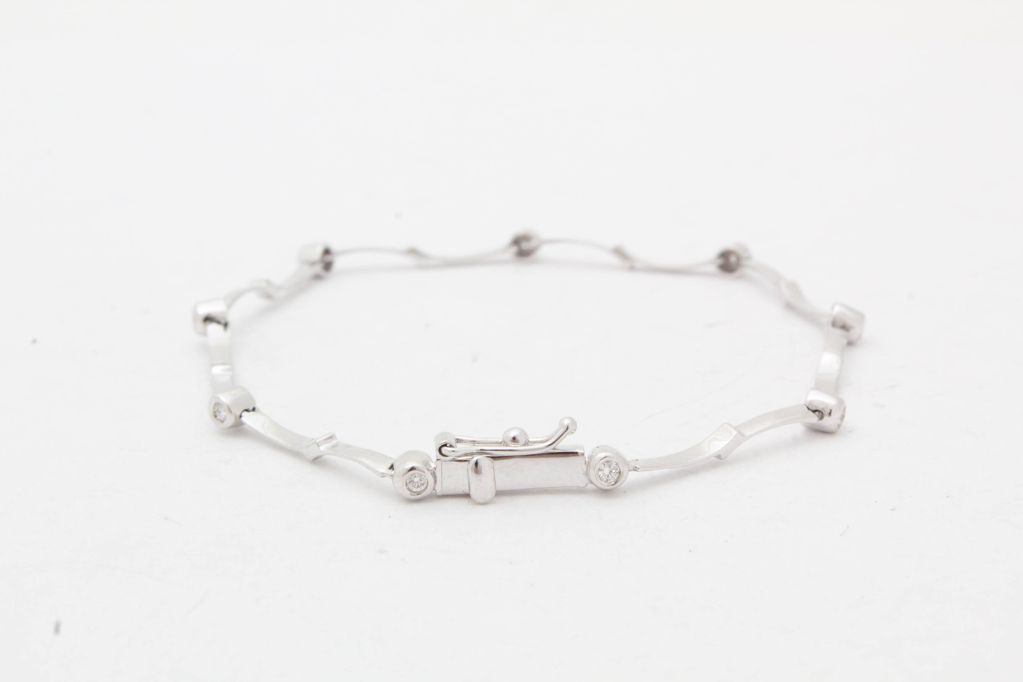 18K White Gold Diamond Bracelet