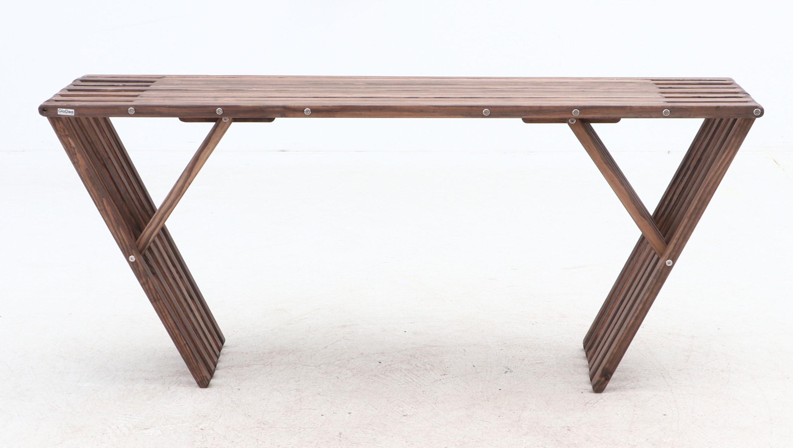 "X Square" Weathered Oak Console Table by "GloDea"