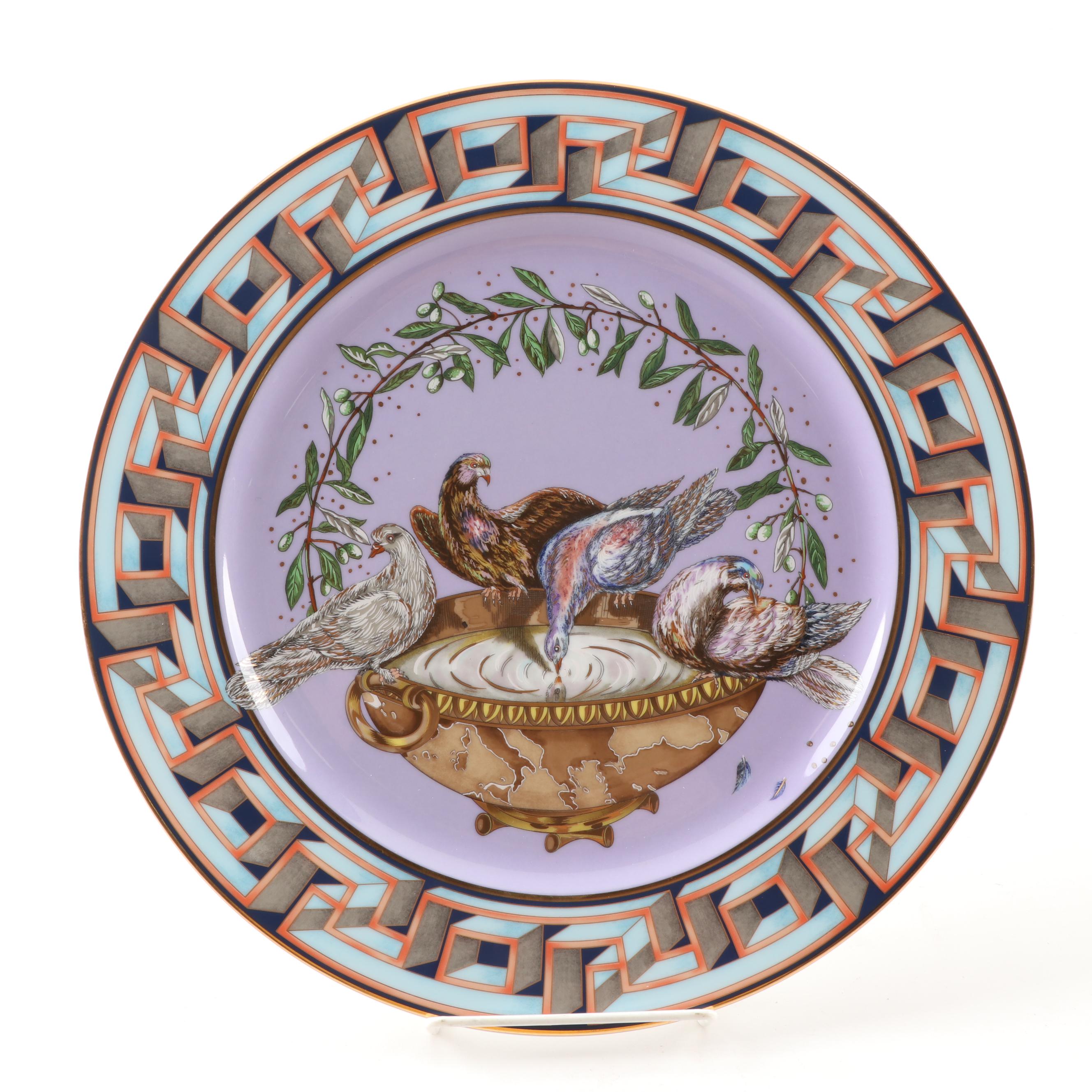 Rosenthal Versace "A World of Peace" Limited Edition Plate with Box