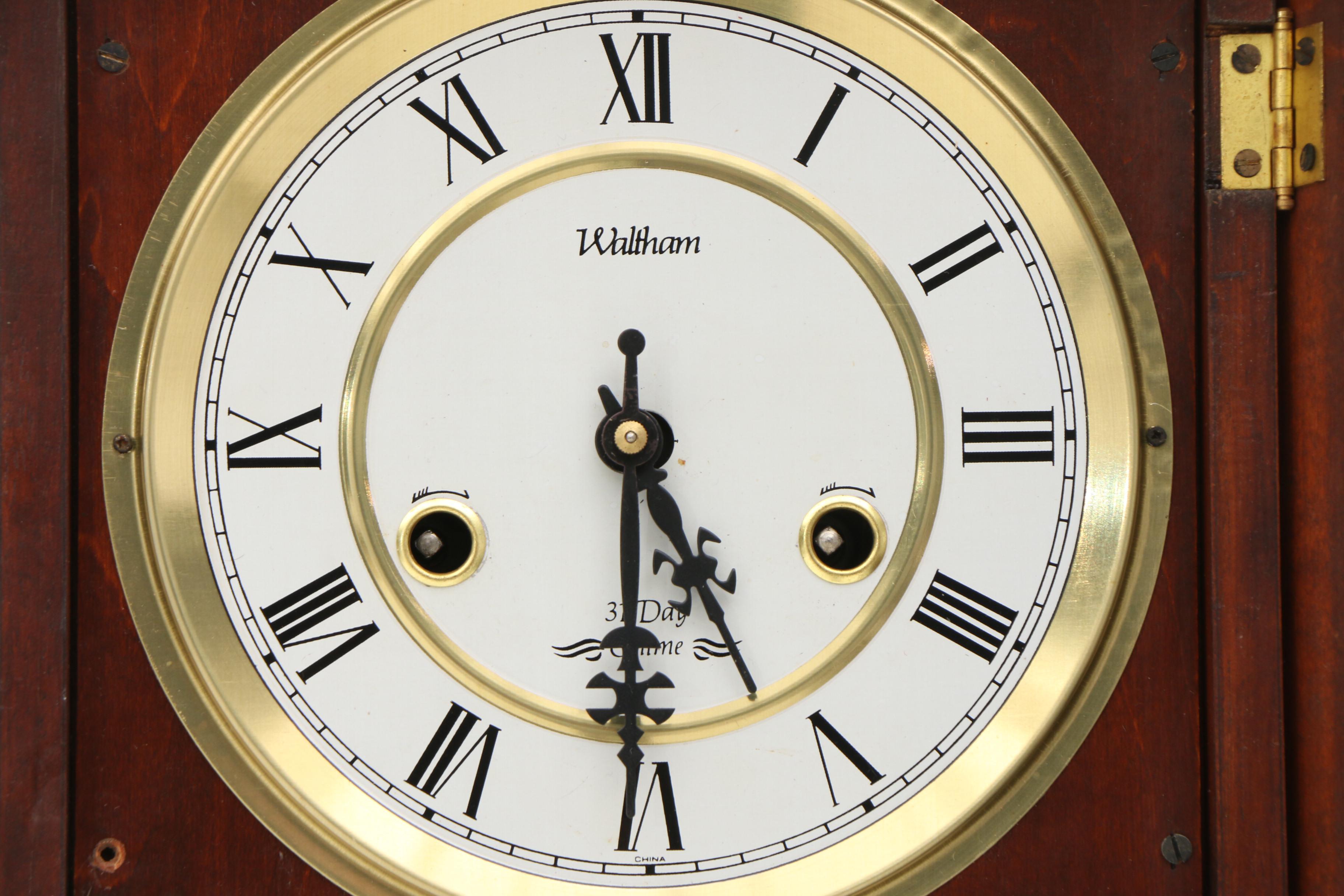 Waltham 31-Day Chime Wall Clock