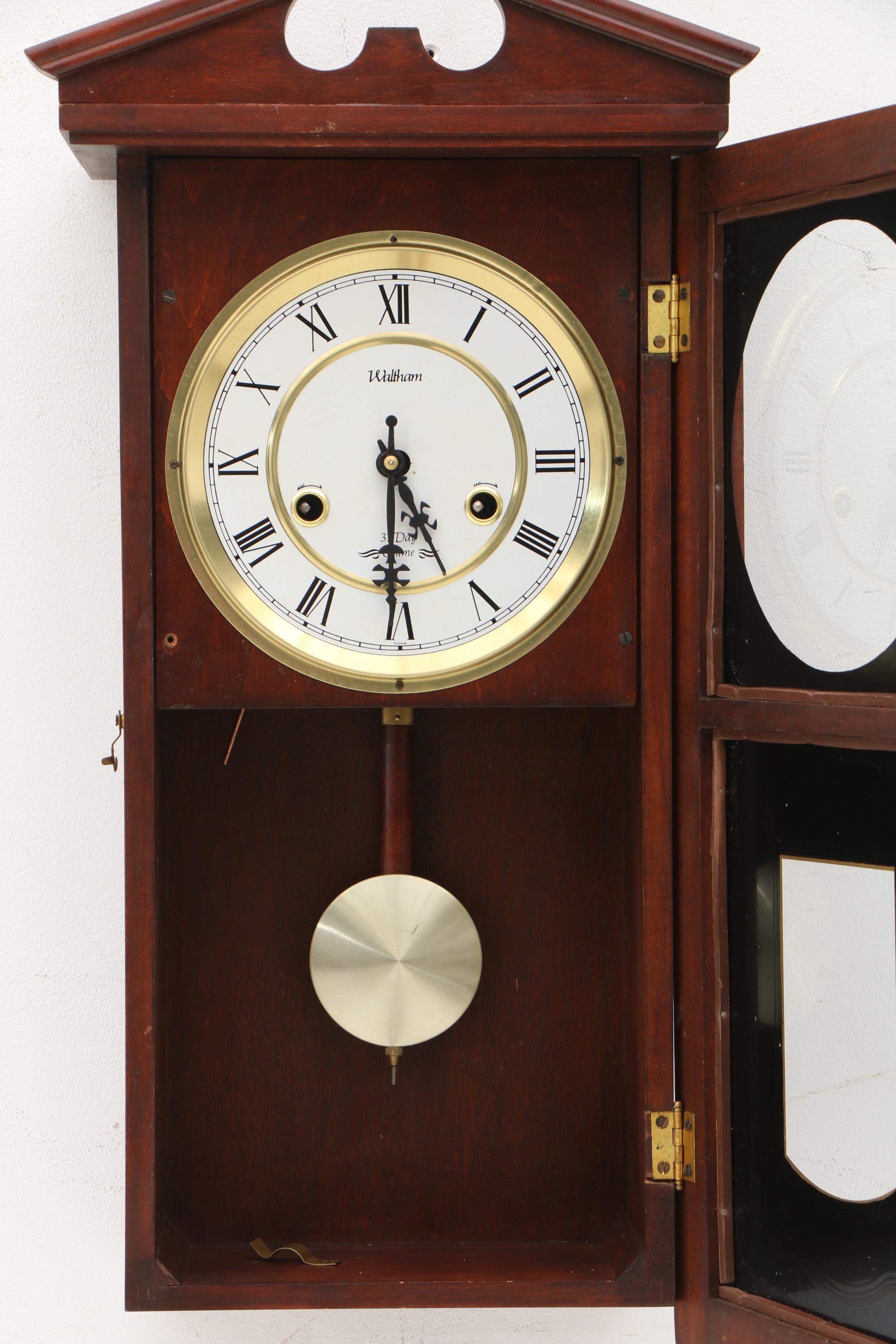 Waltham 31-Day Chime Wall Clock