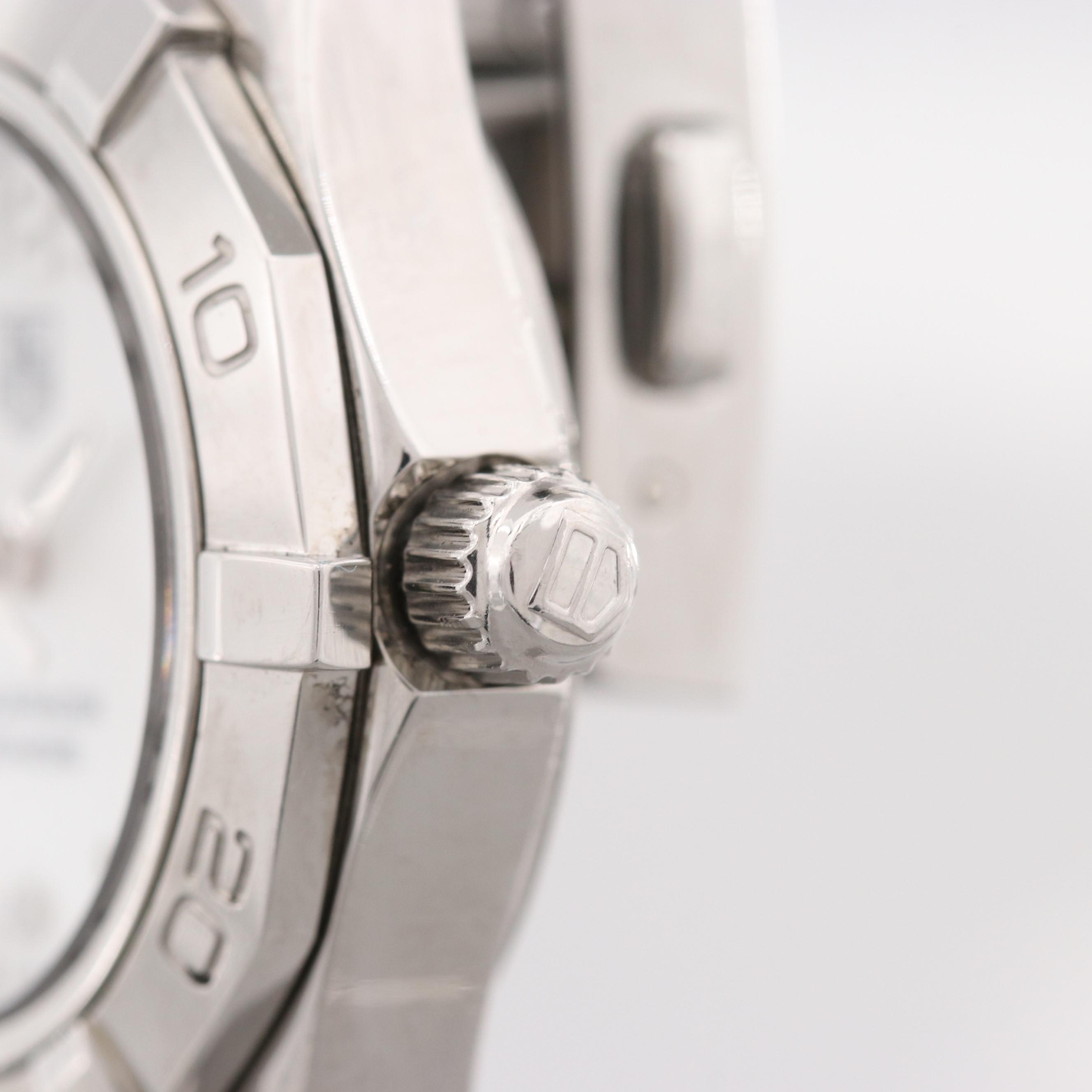 TAG Heuer Aquaracer Quartz Watch With Mother of Pearl and Diamond Dial