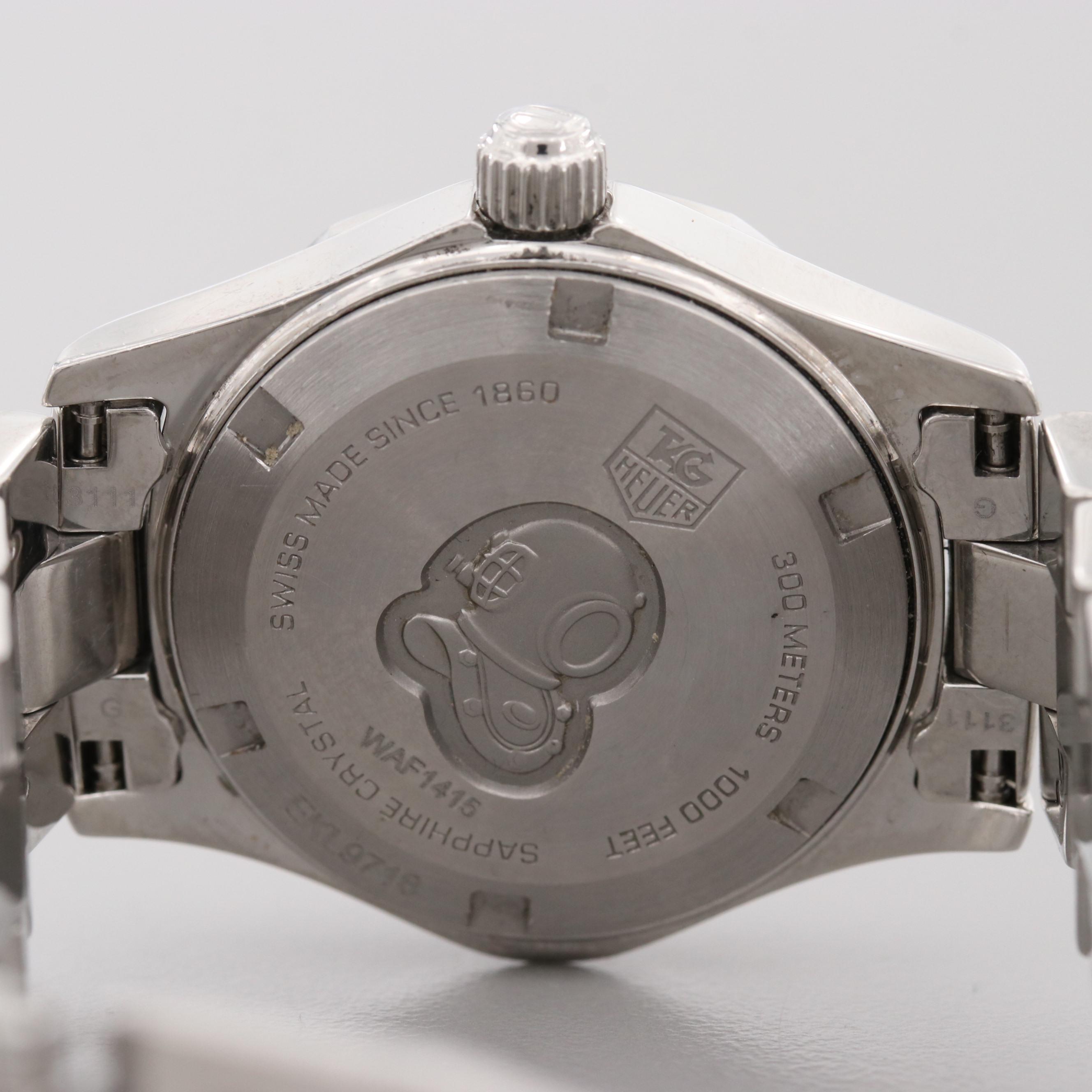 TAG Heuer Aquaracer Quartz Watch With Mother of Pearl and Diamond Dial