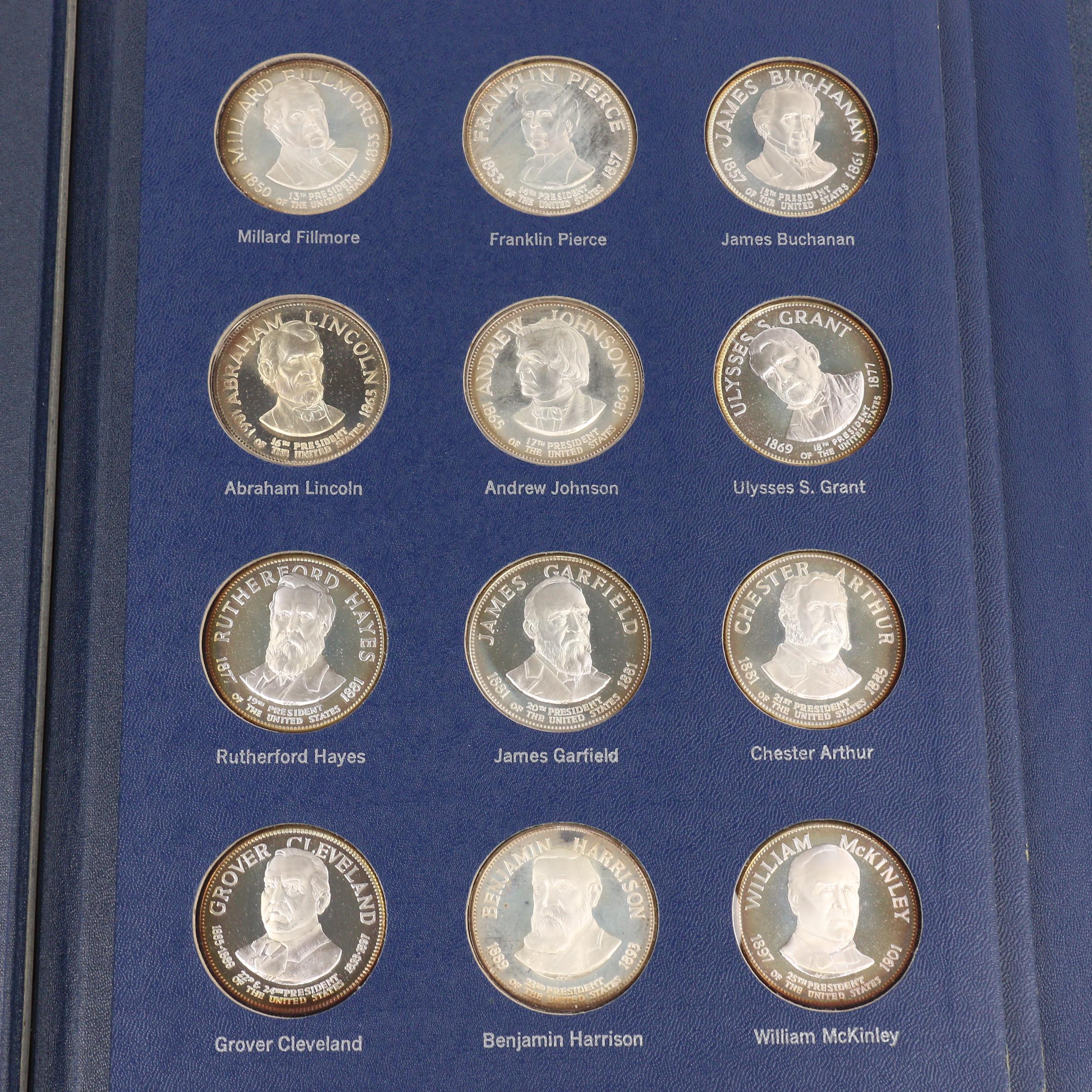 Complete Franklin Mint Set "Treasury of Presidential Commemorative Medals"