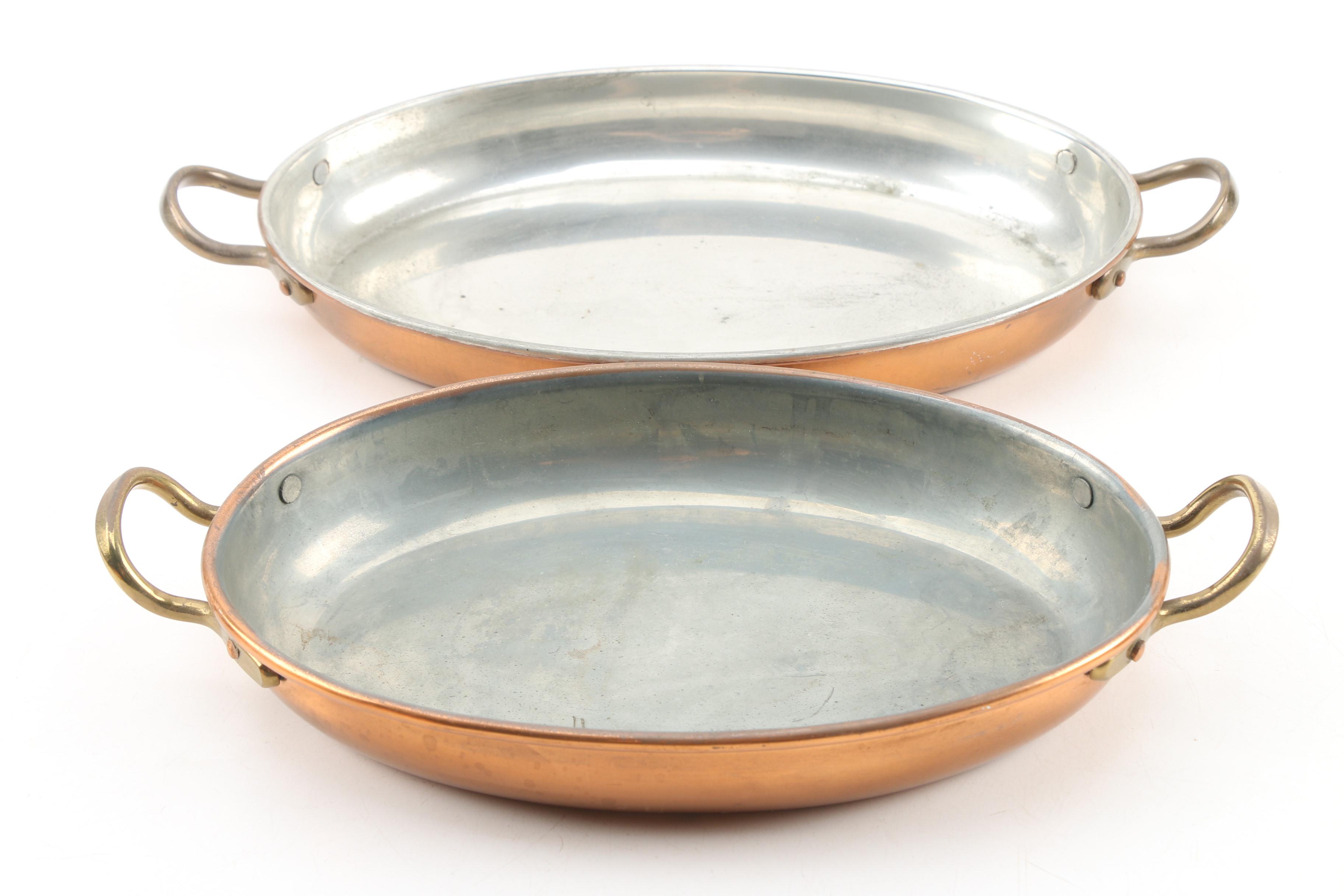 ODI Copper and Brass Cookware, Jelly Molds, and Utensils, Late 20th Century
