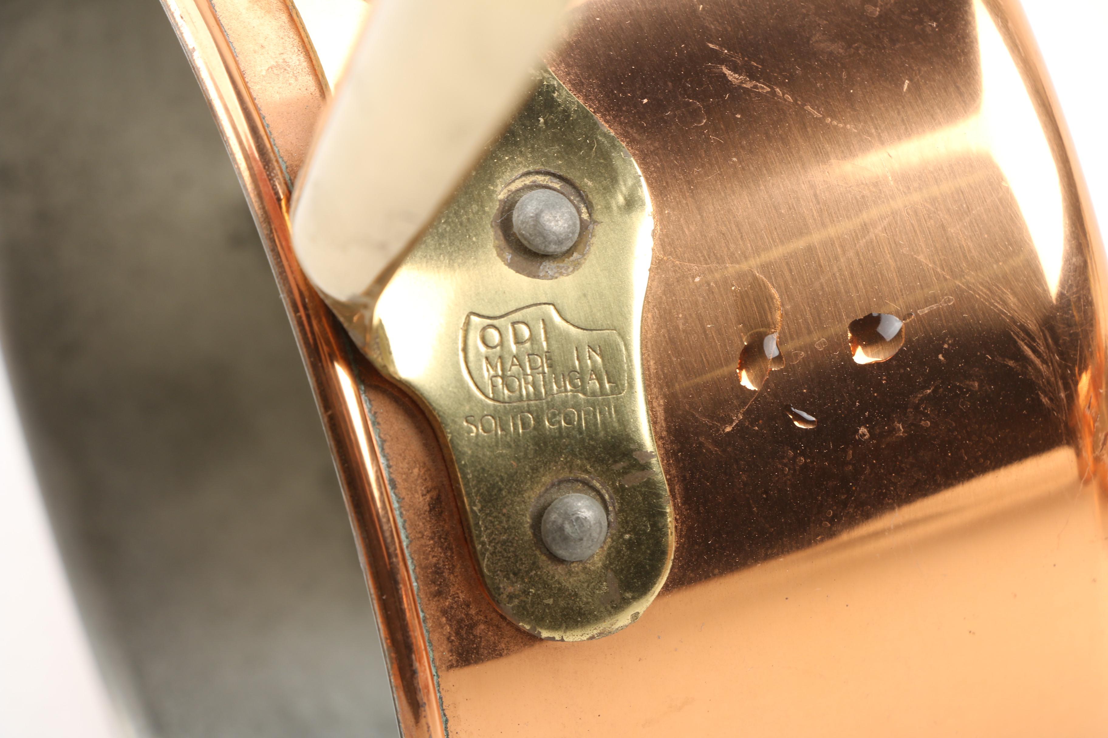 ODI Copper and Brass Cookware, Jelly Molds, and Utensils, Late 20th Century