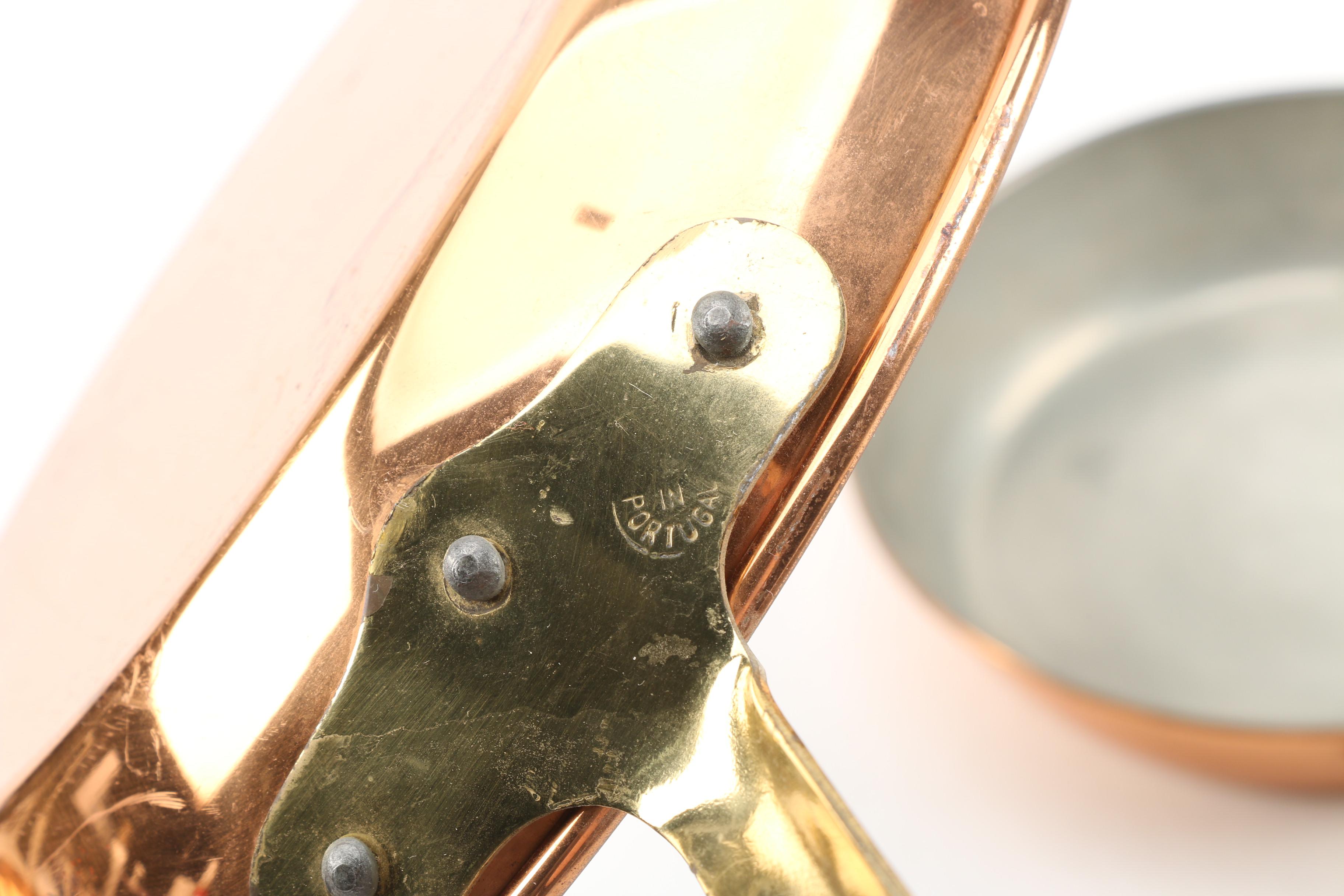 ODI Copper and Brass Cookware, Jelly Molds, and Utensils, Late 20th Century