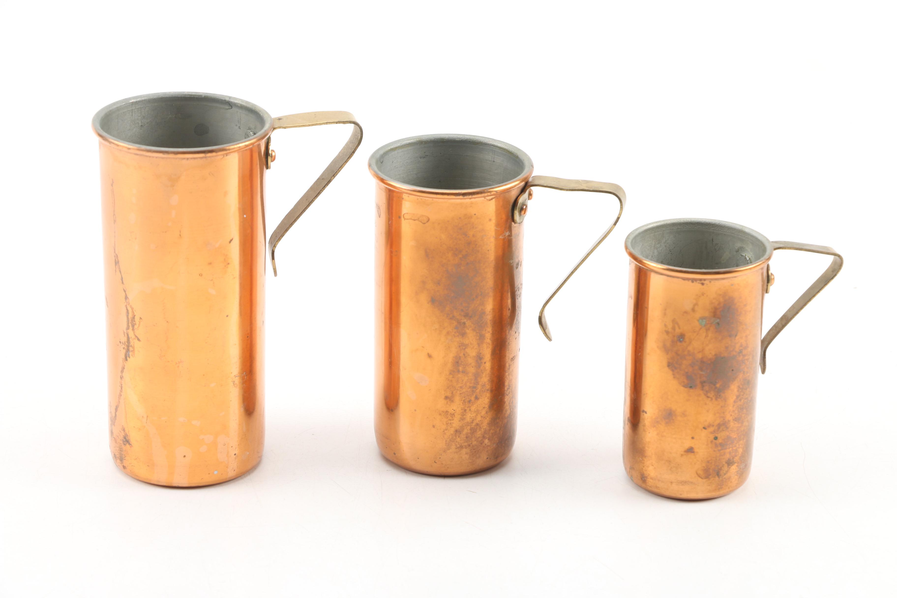 ODI Copper and Brass Cookware, Jelly Molds, and Utensils, Late 20th Century