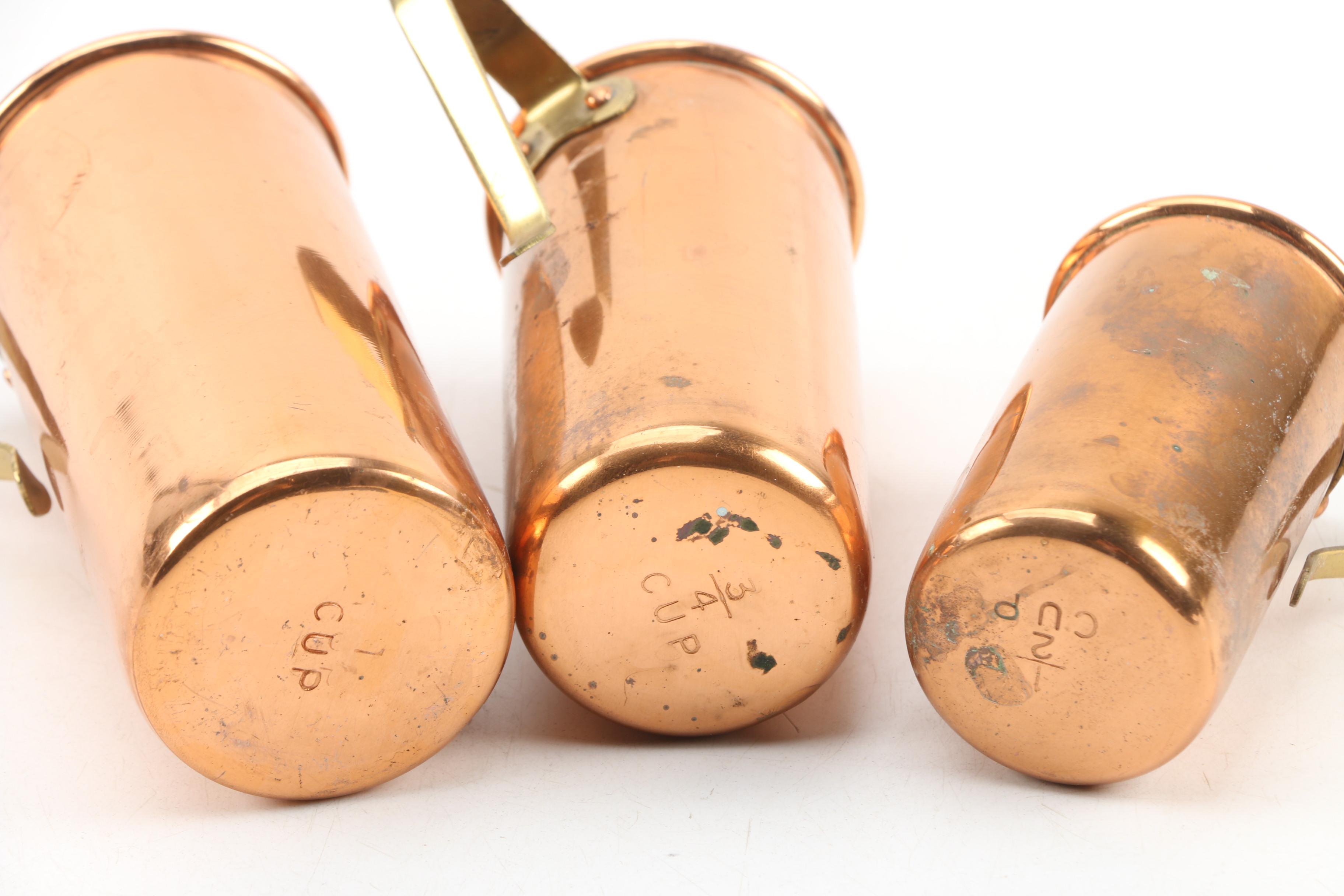 ODI Copper and Brass Cookware, Jelly Molds, and Utensils, Late 20th Century