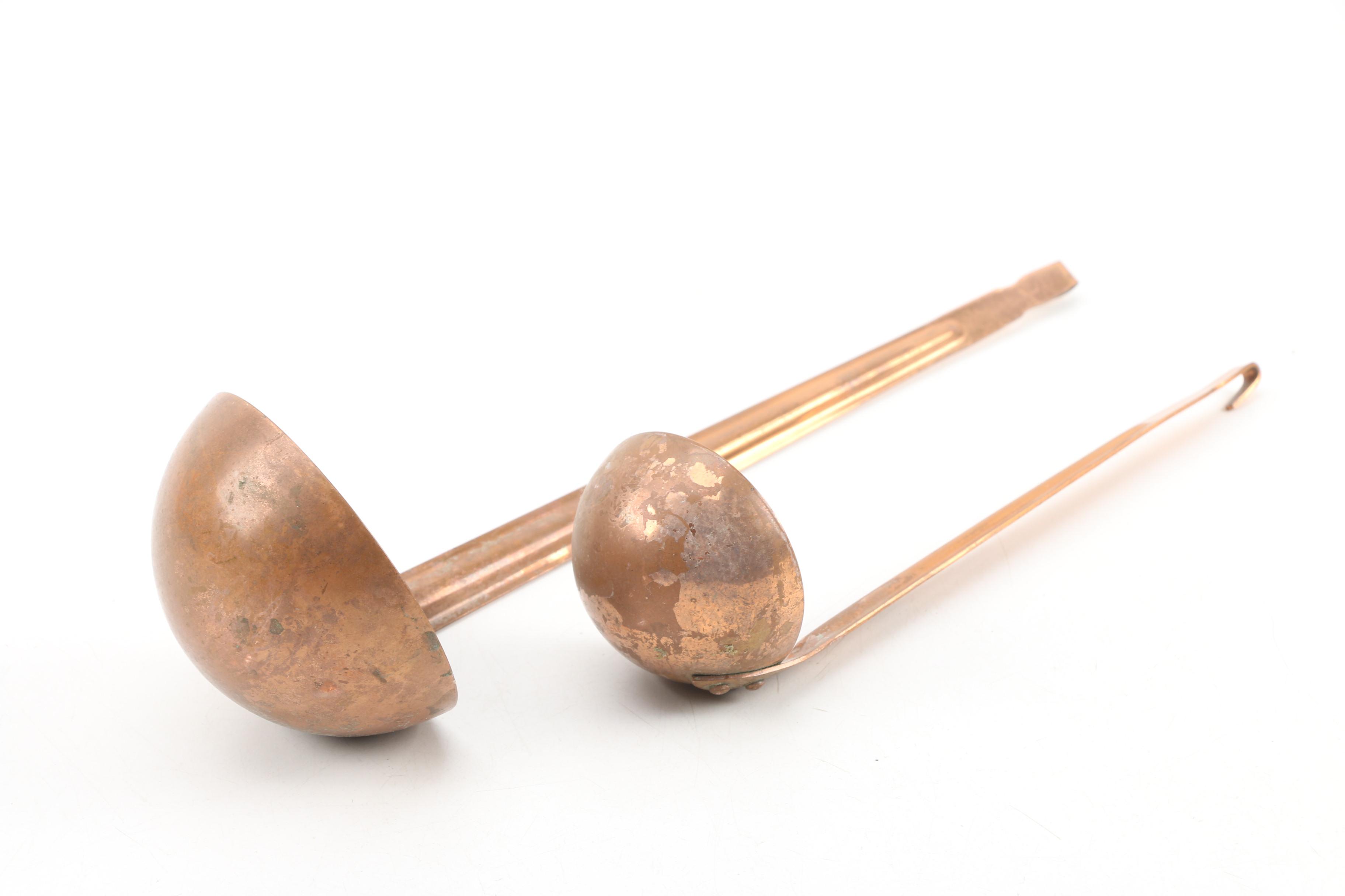 ODI Copper and Brass Cookware, Jelly Molds, and Utensils, Late 20th Century