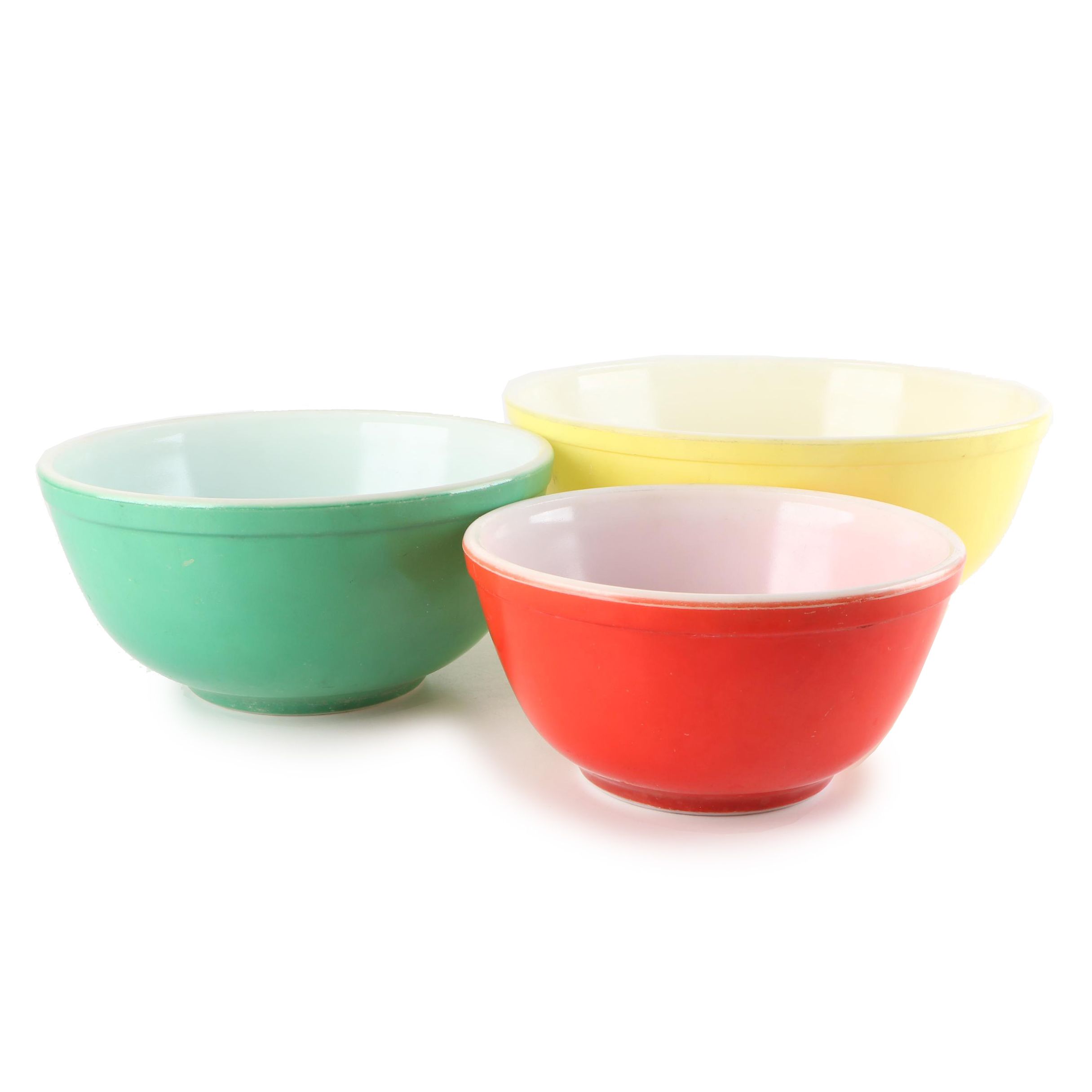 Pyrex 'Primary Colors' Mixing Bowls, Mid- 20th Century