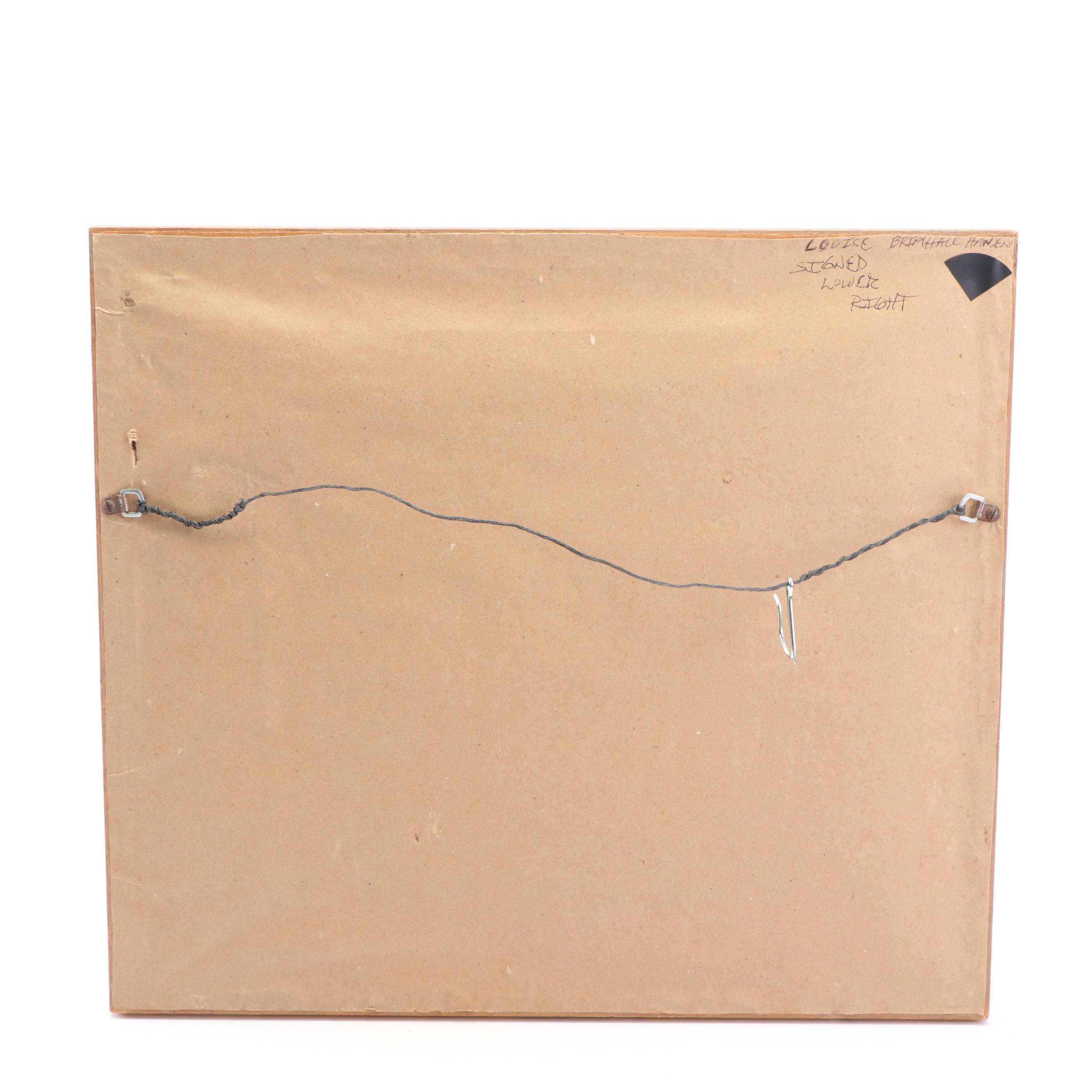 Louise B. Hansen Landscape Watercolor Painting