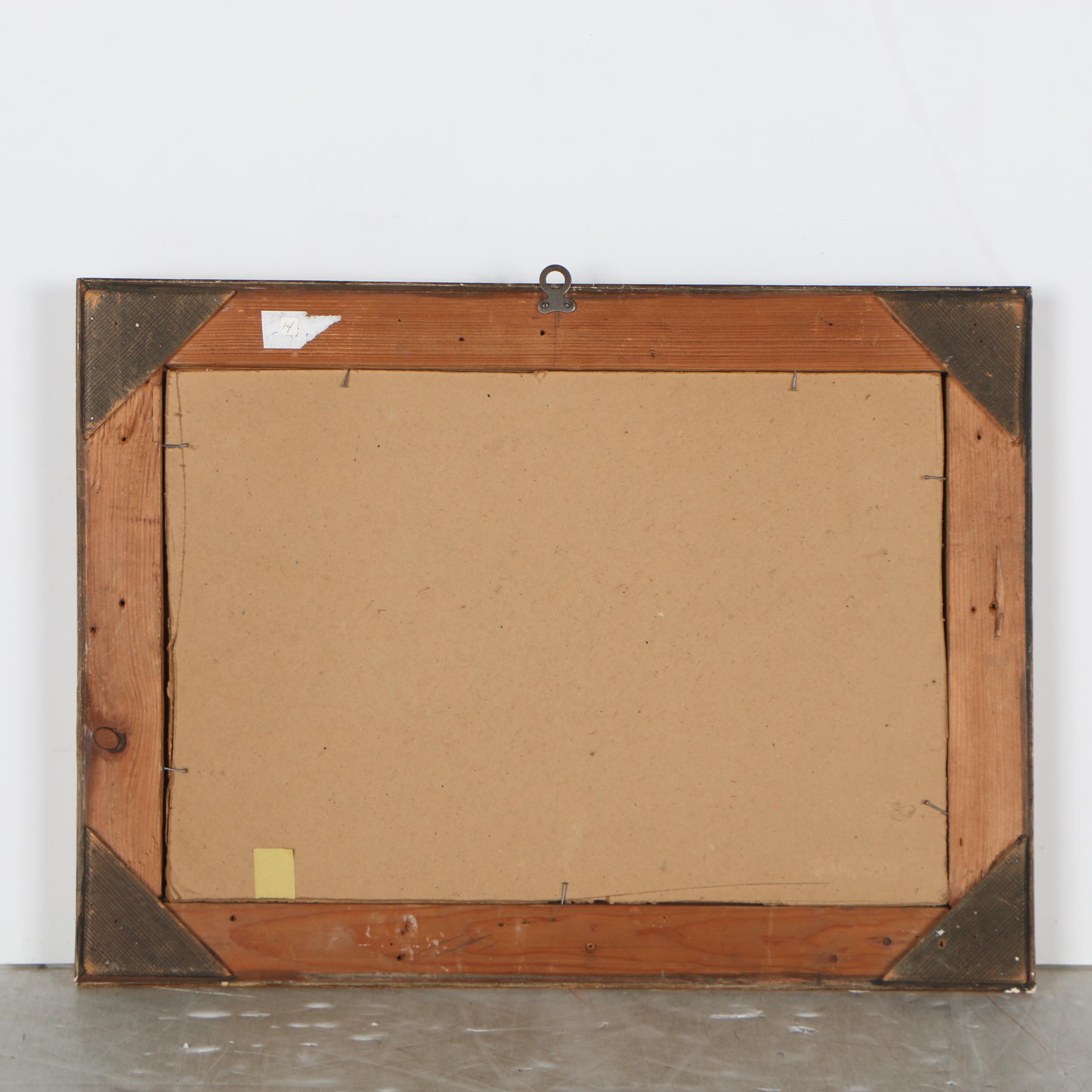 Otto Leiber Landscape Oil Painting, 1919