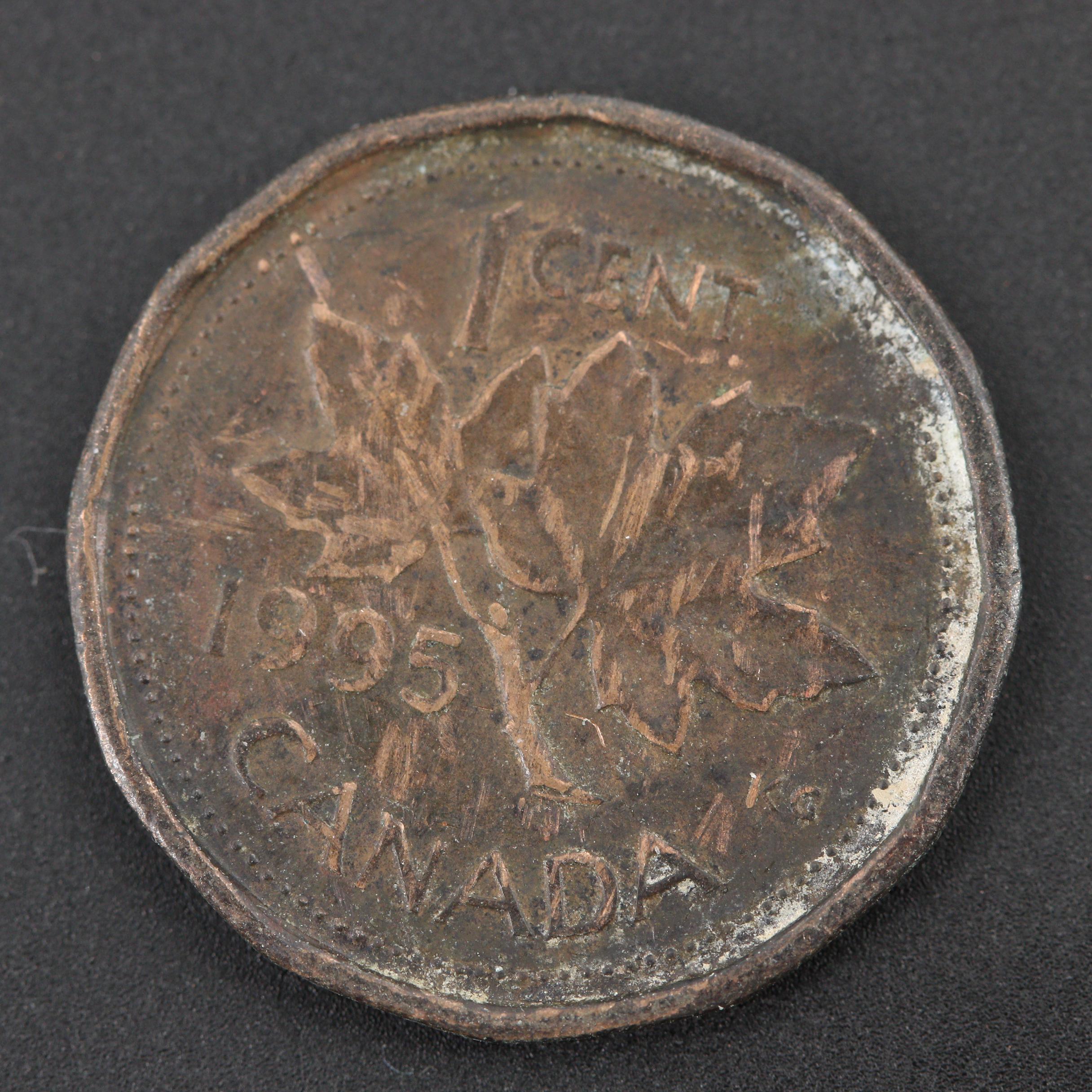 Group of Over 1800 Canadian One Cent Coins