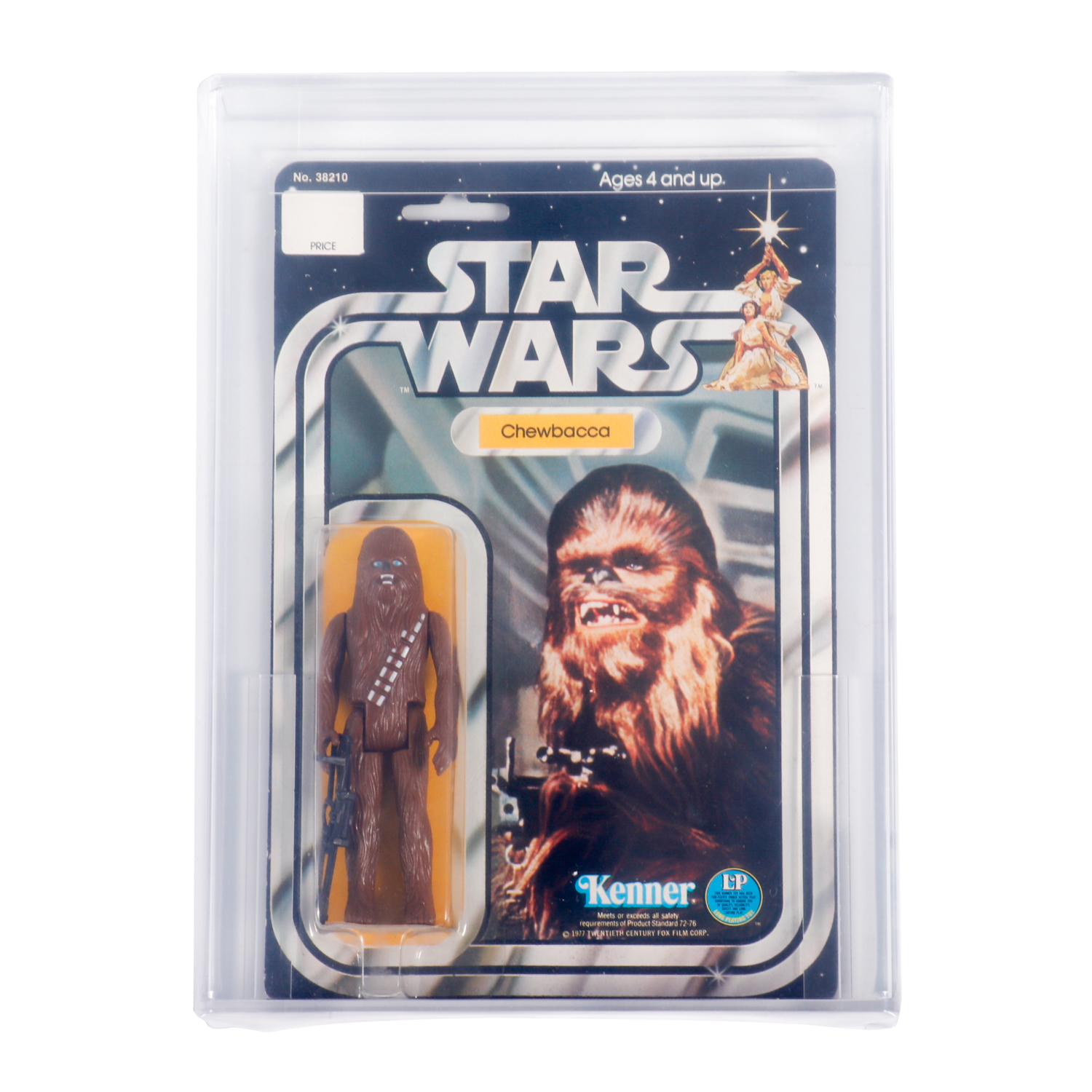 1978 Kenner "Star Wars" Chewbacca Action Figure AFA 12 Back-C EX+/NM
