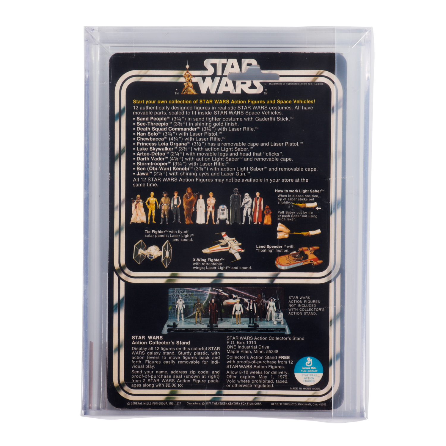 1978 Kenner "Star Wars" Luke Skywalker Action Figure 12 Back-C AFA EX+