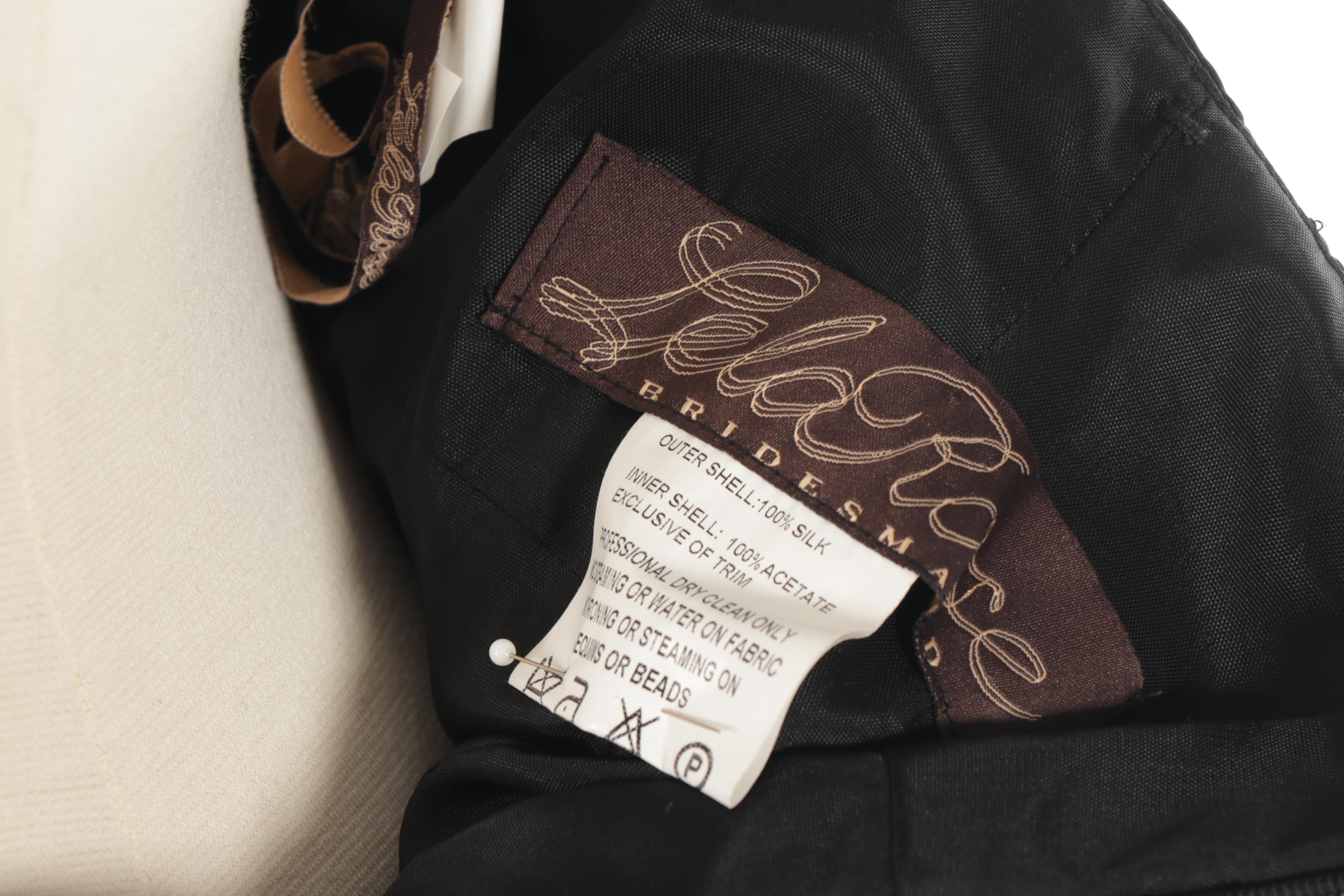 Lela Rose and Molly B. Strapless Silk Dresses in Black and Pink