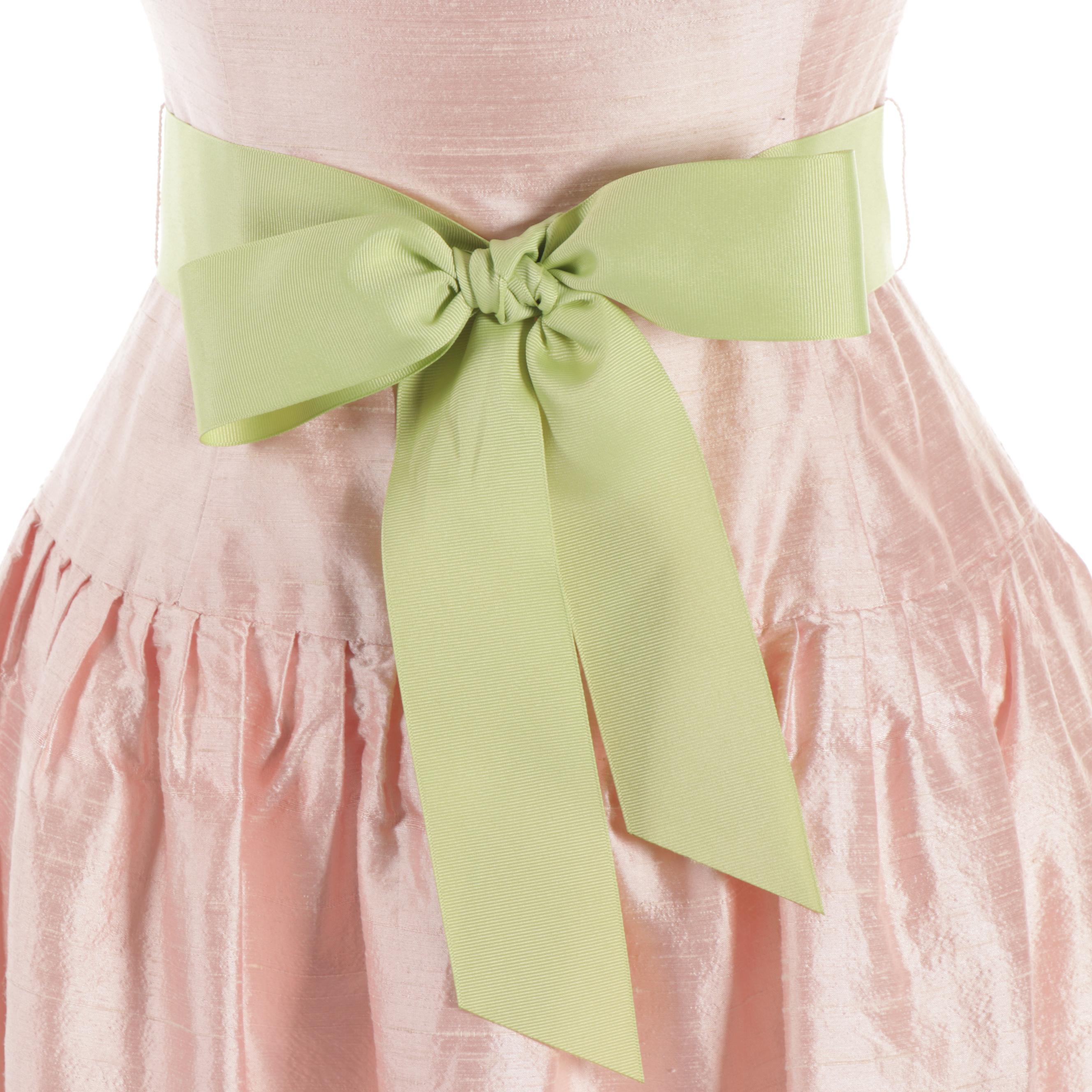 Lela Rose and Molly B. Strapless Silk Dresses in Black and Pink