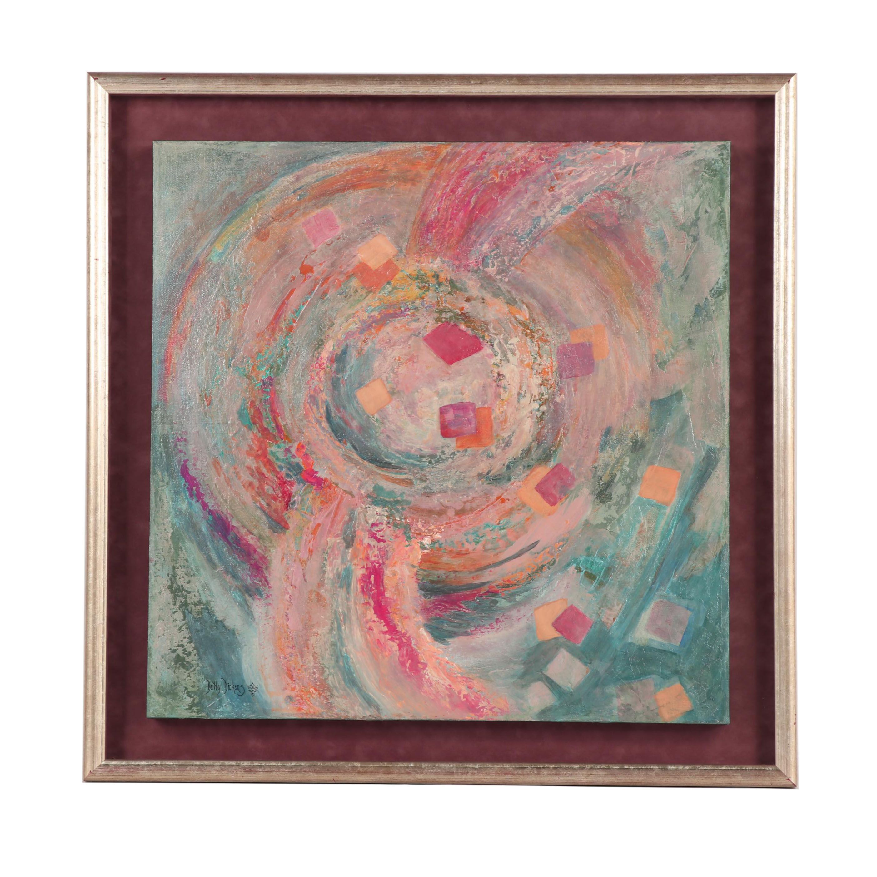 Betty Dickens Abstract Mixed Media Painting "Catanga"