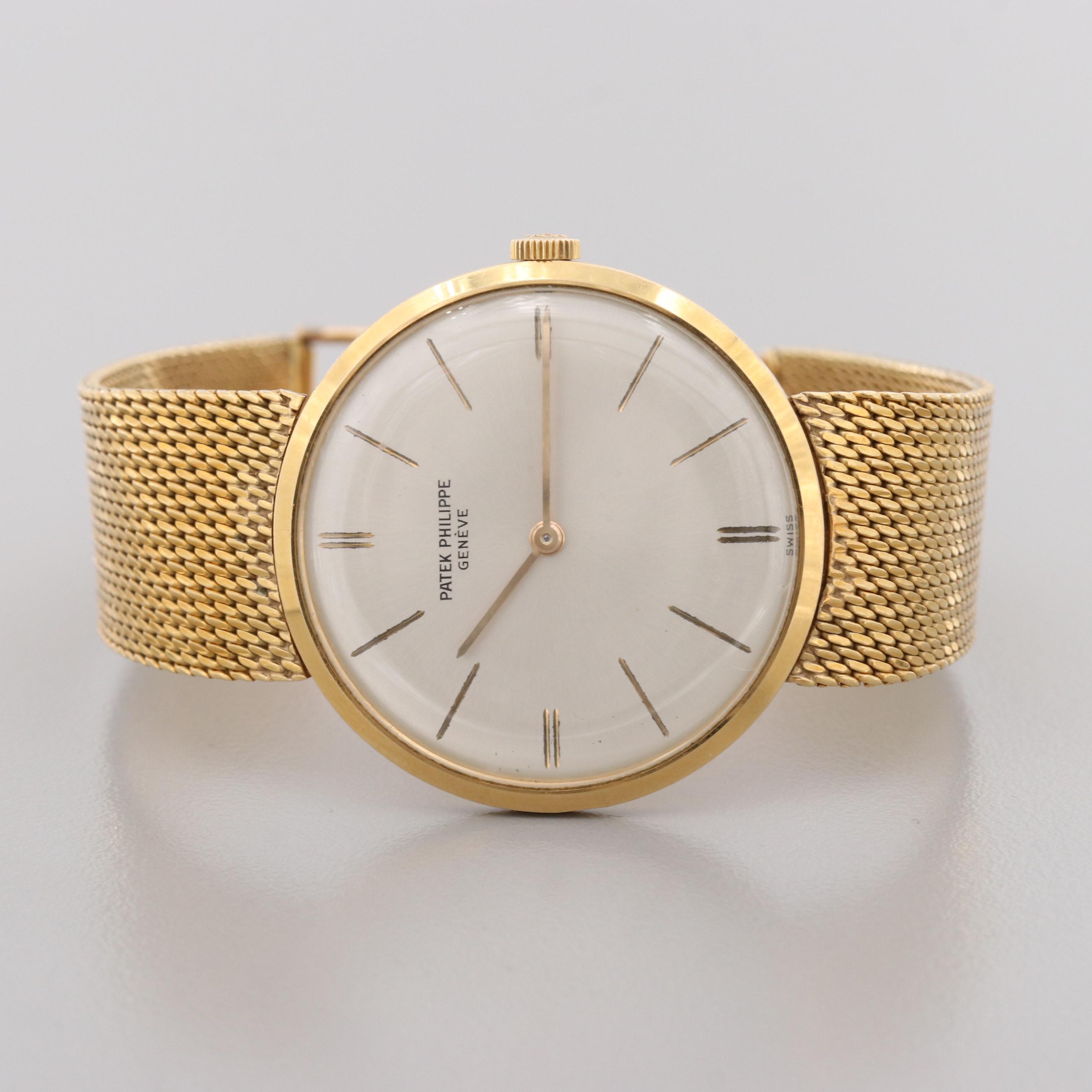 Vintage Patek Philippe Calatrava 3468 18K Yellow Gold Watch