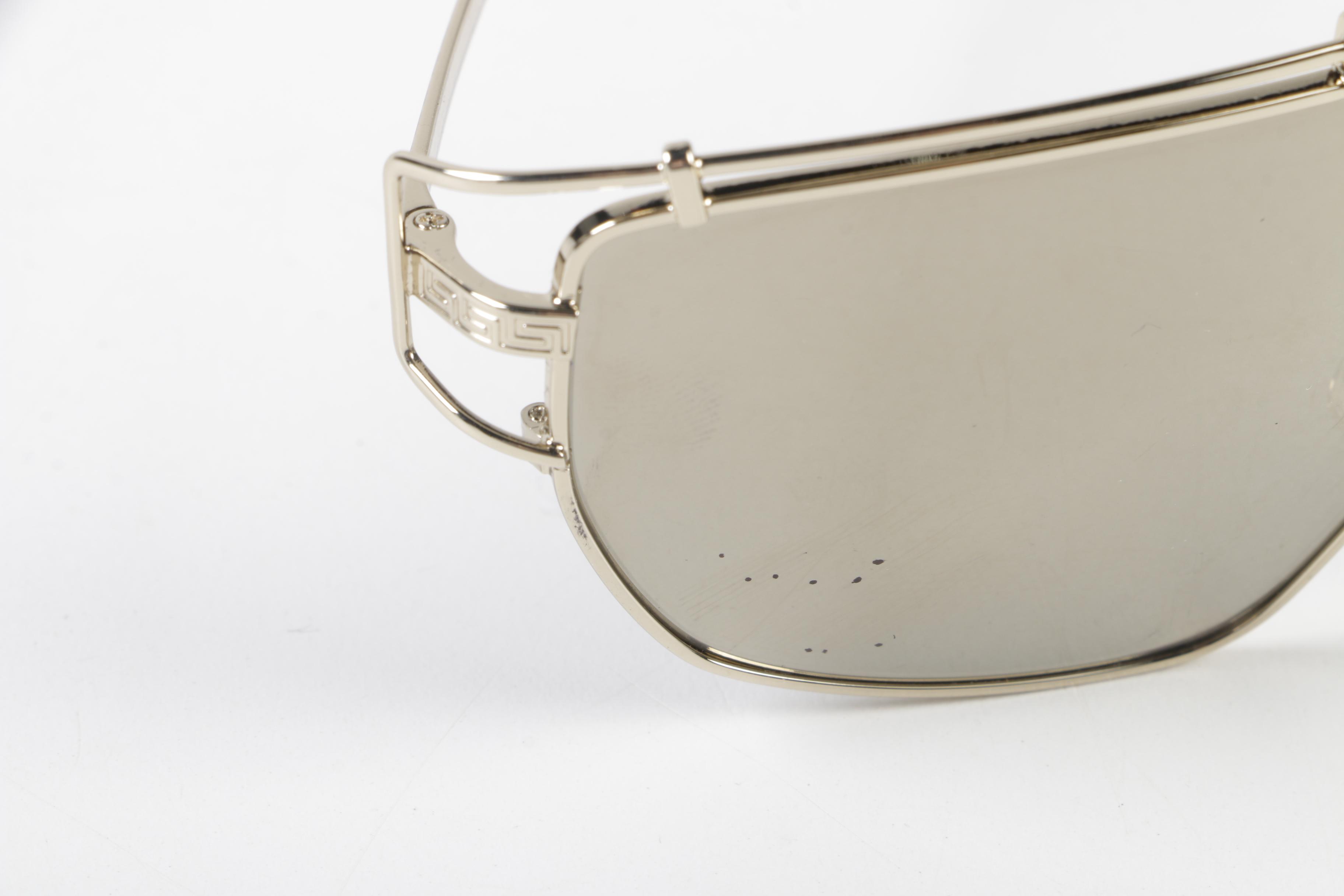 Versace Mod. 2202 Aviator Style Sunglasses, Made in Italy