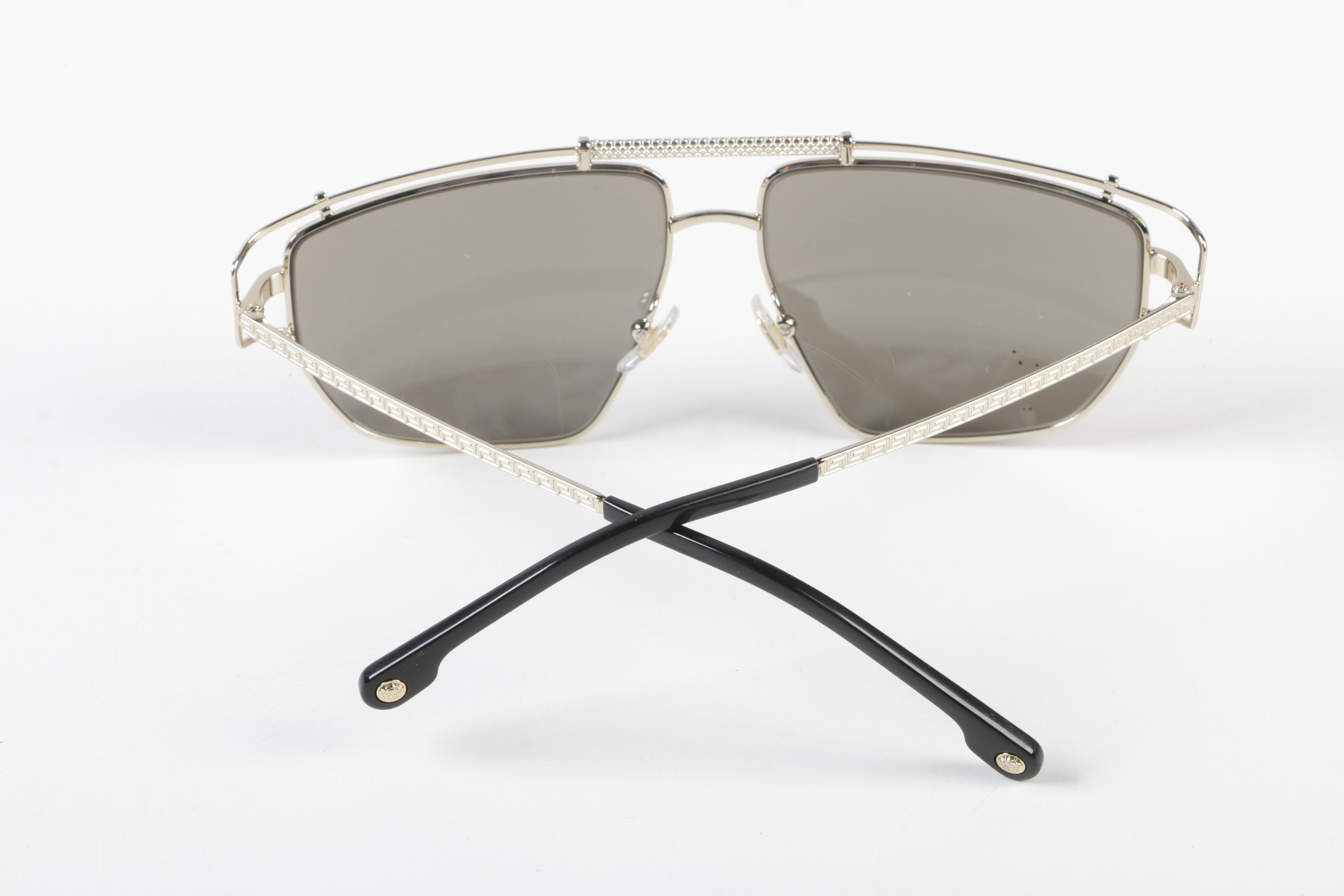 Versace Mod. 2202 Aviator Style Sunglasses, Made in Italy