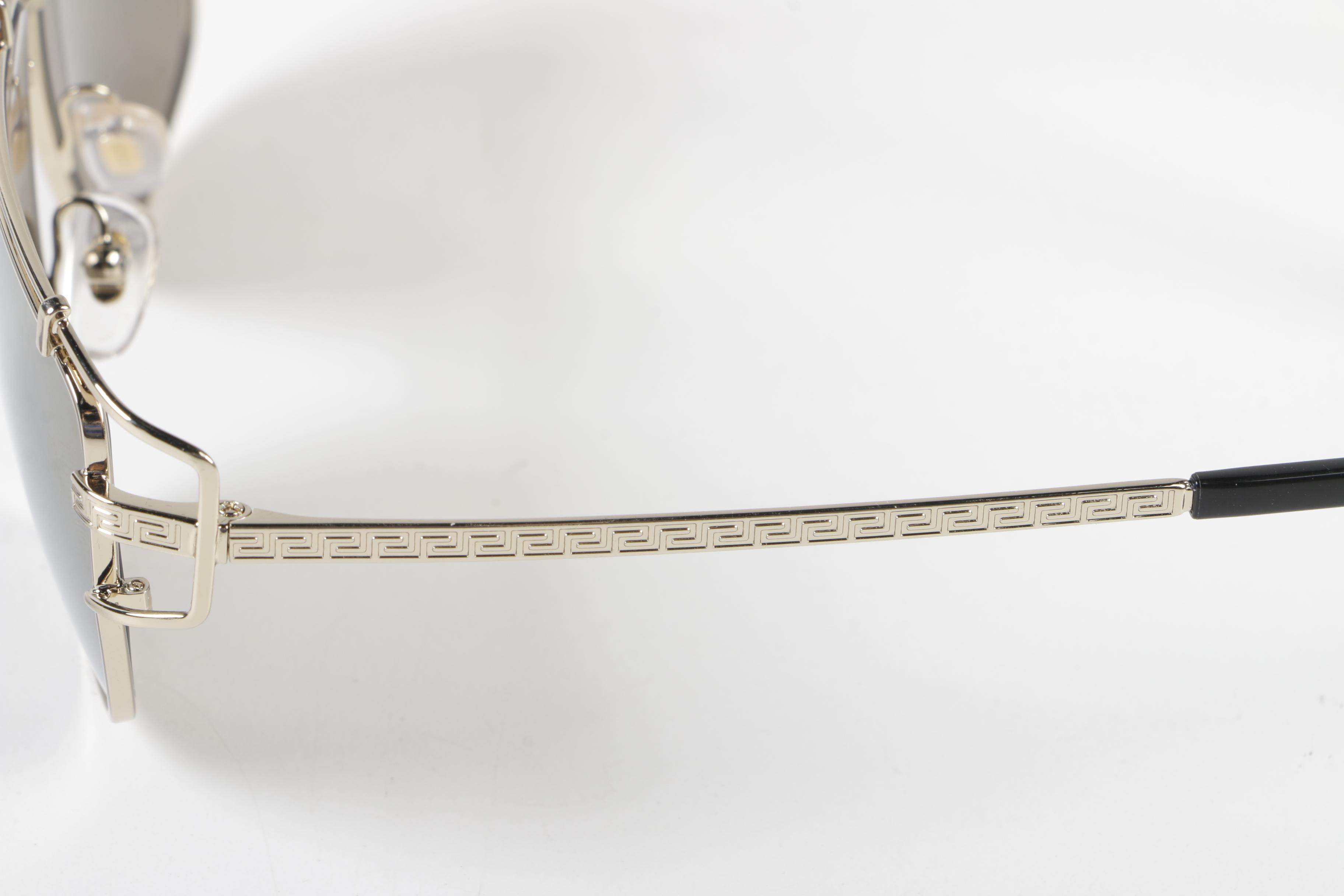 Versace Mod. 2202 Aviator Style Sunglasses, Made in Italy