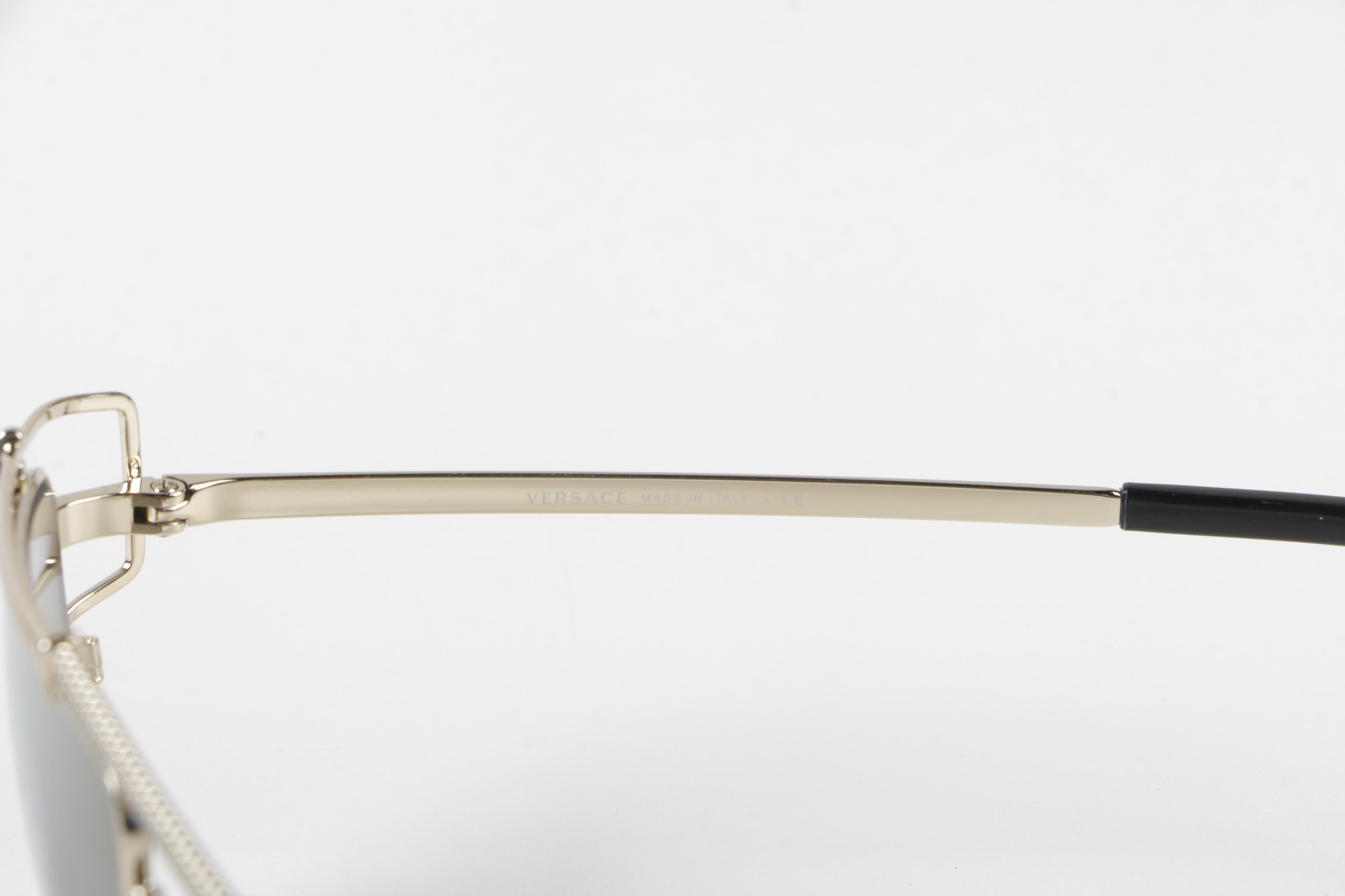 Versace Mod. 2202 Aviator Style Sunglasses, Made in Italy