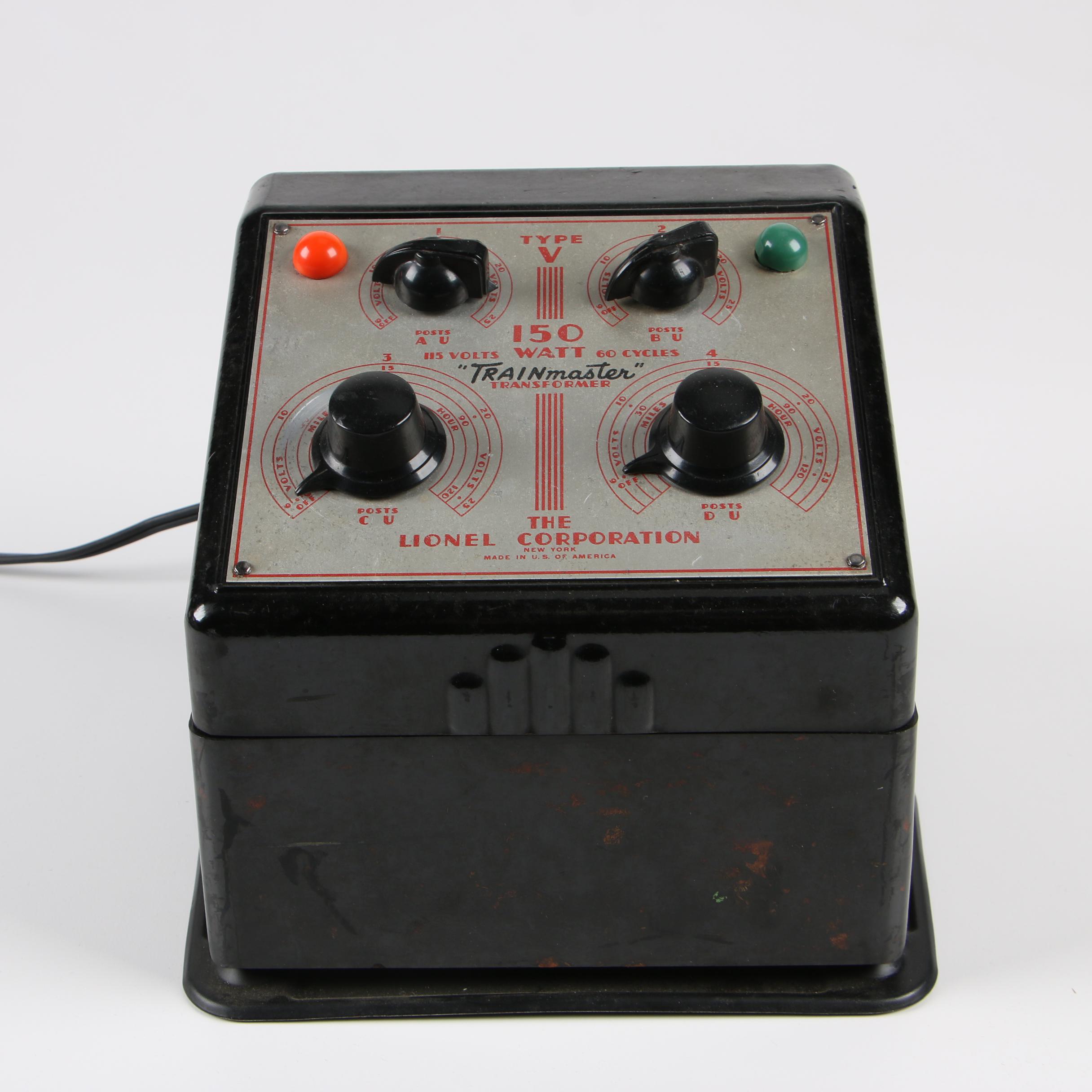 Lionel "Trainmaster" Type V Transformer