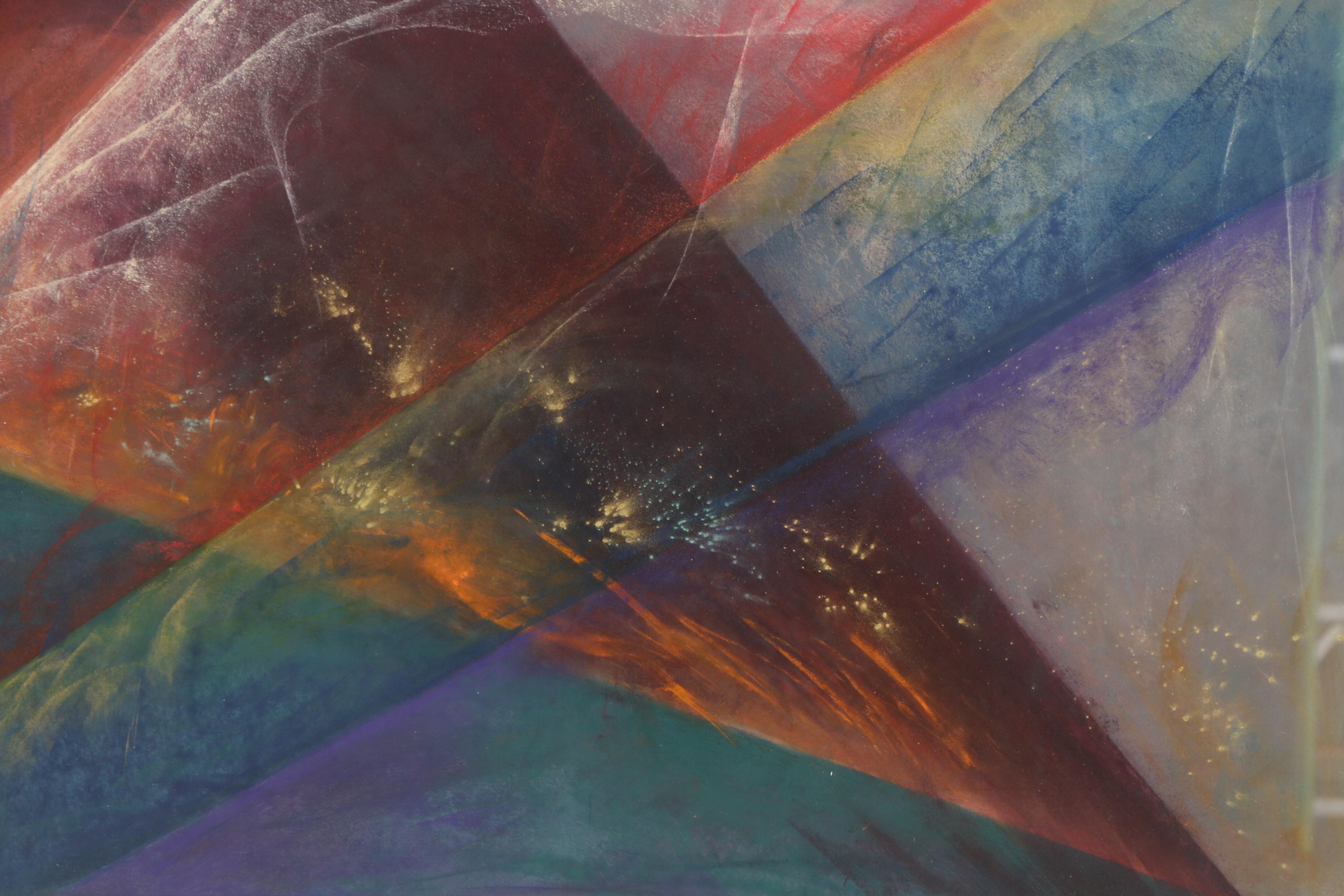 Kati Roberts Abstract Mixed Media Monotype