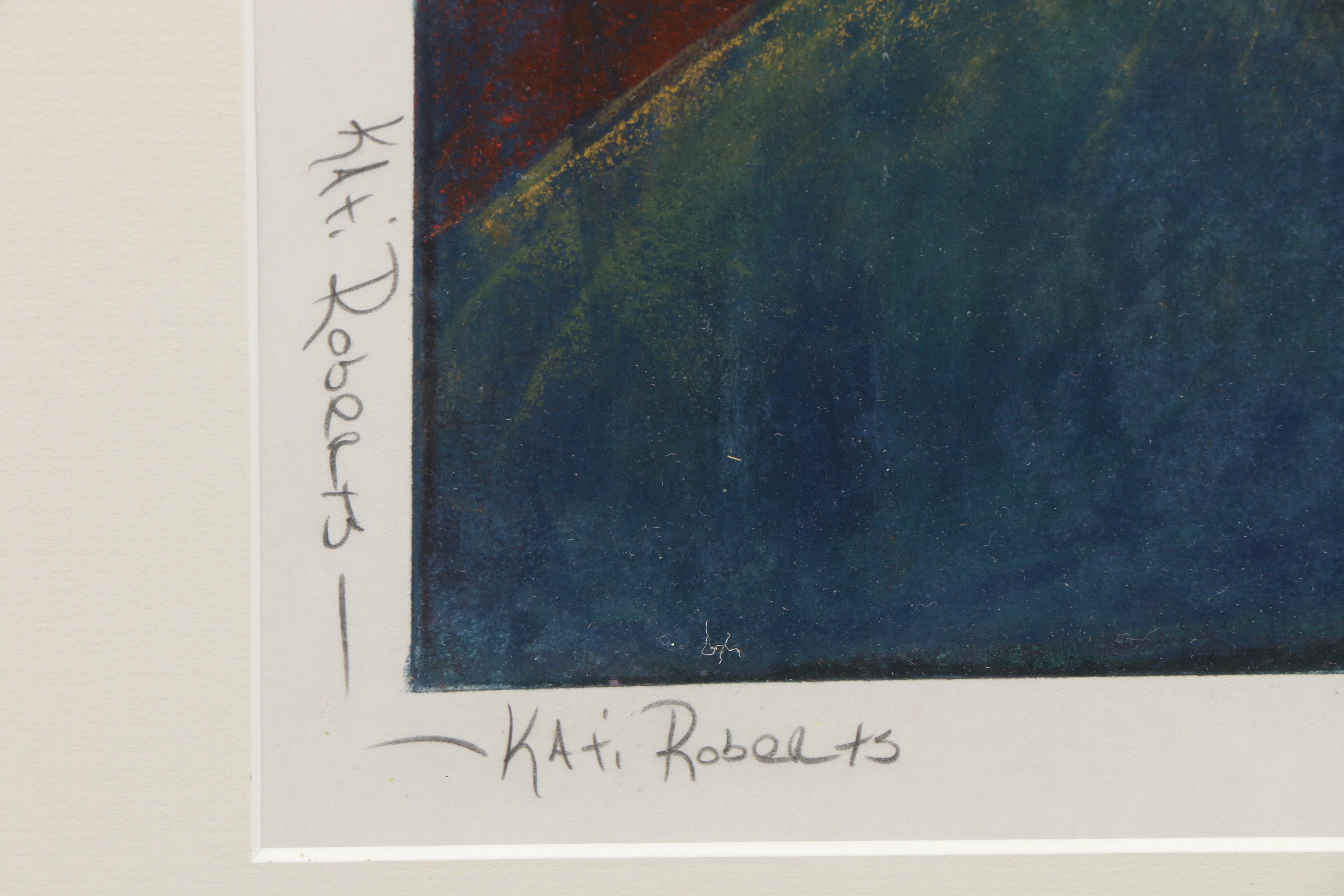 Kati Roberts Abstract Mixed Media Monotype