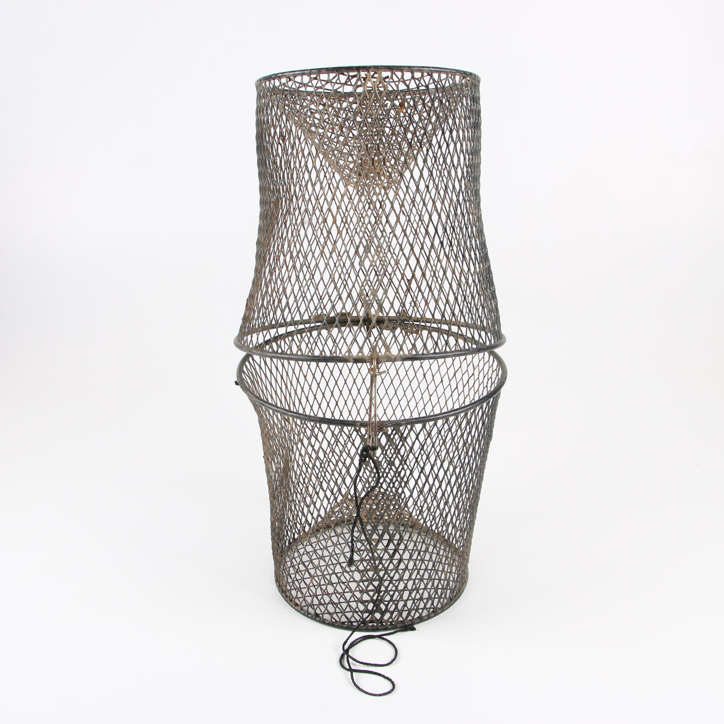 Wire Mesh Minnow Trap, Mid-Century