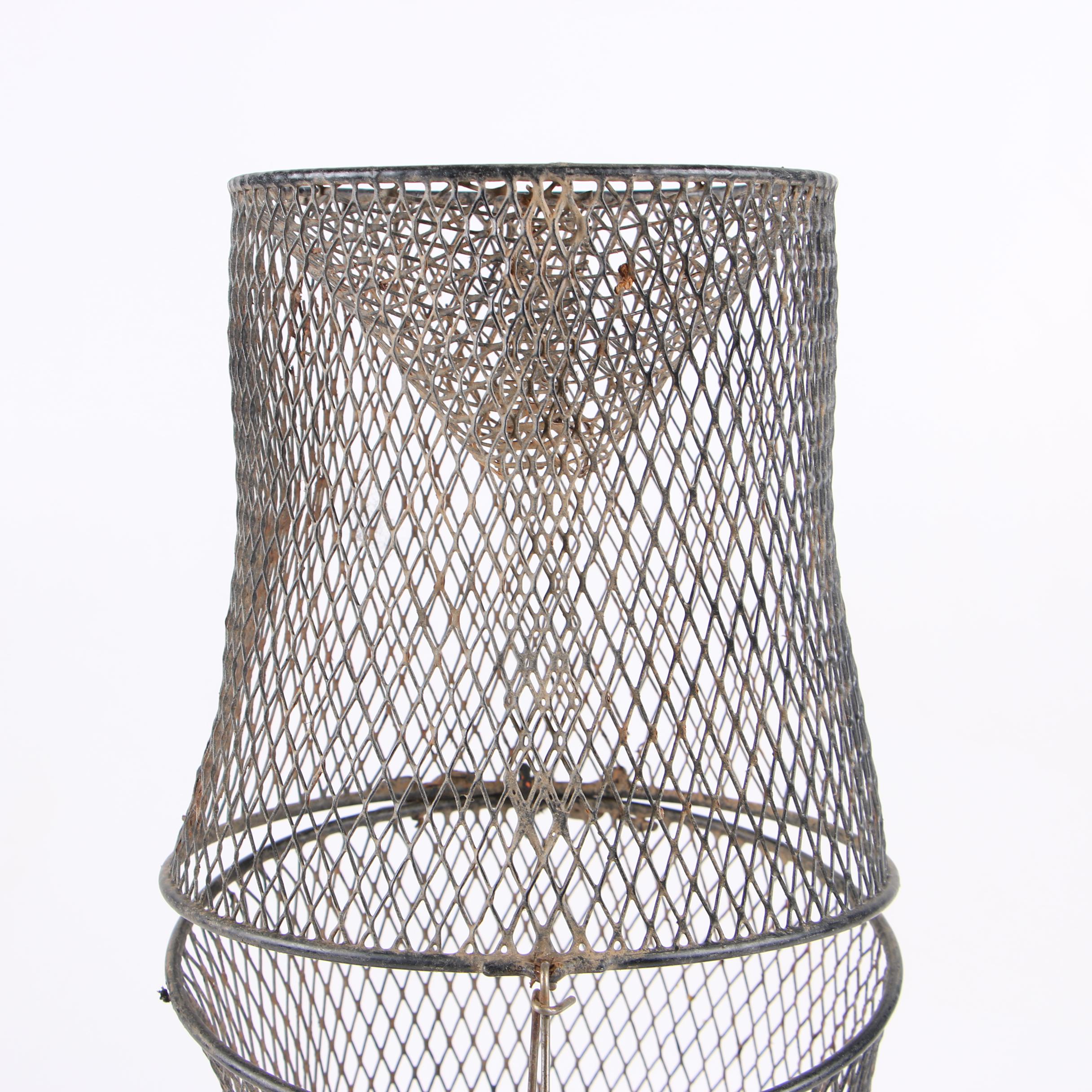 Wire Mesh Minnow Trap, Mid-Century