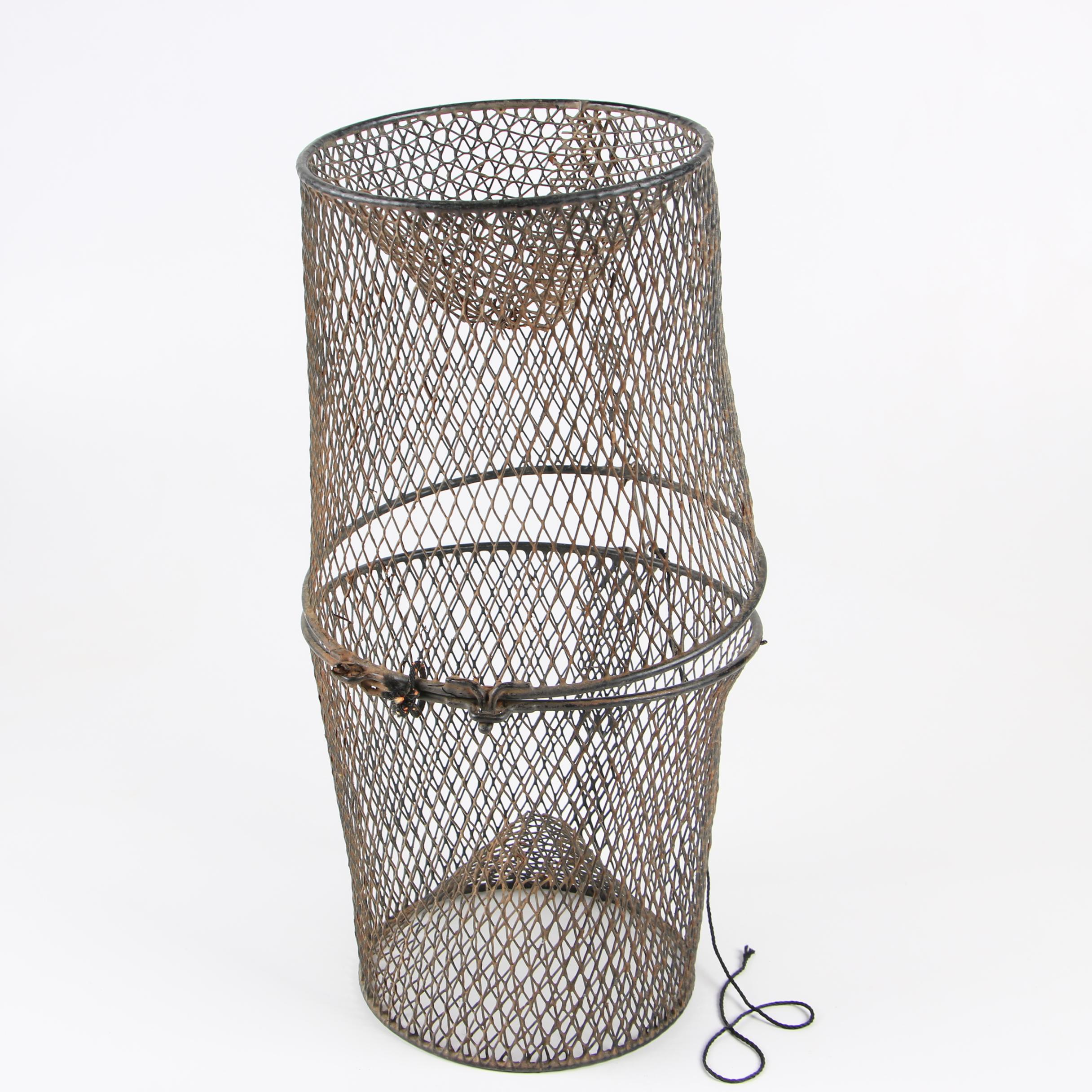 Wire Mesh Minnow Trap, Mid-Century