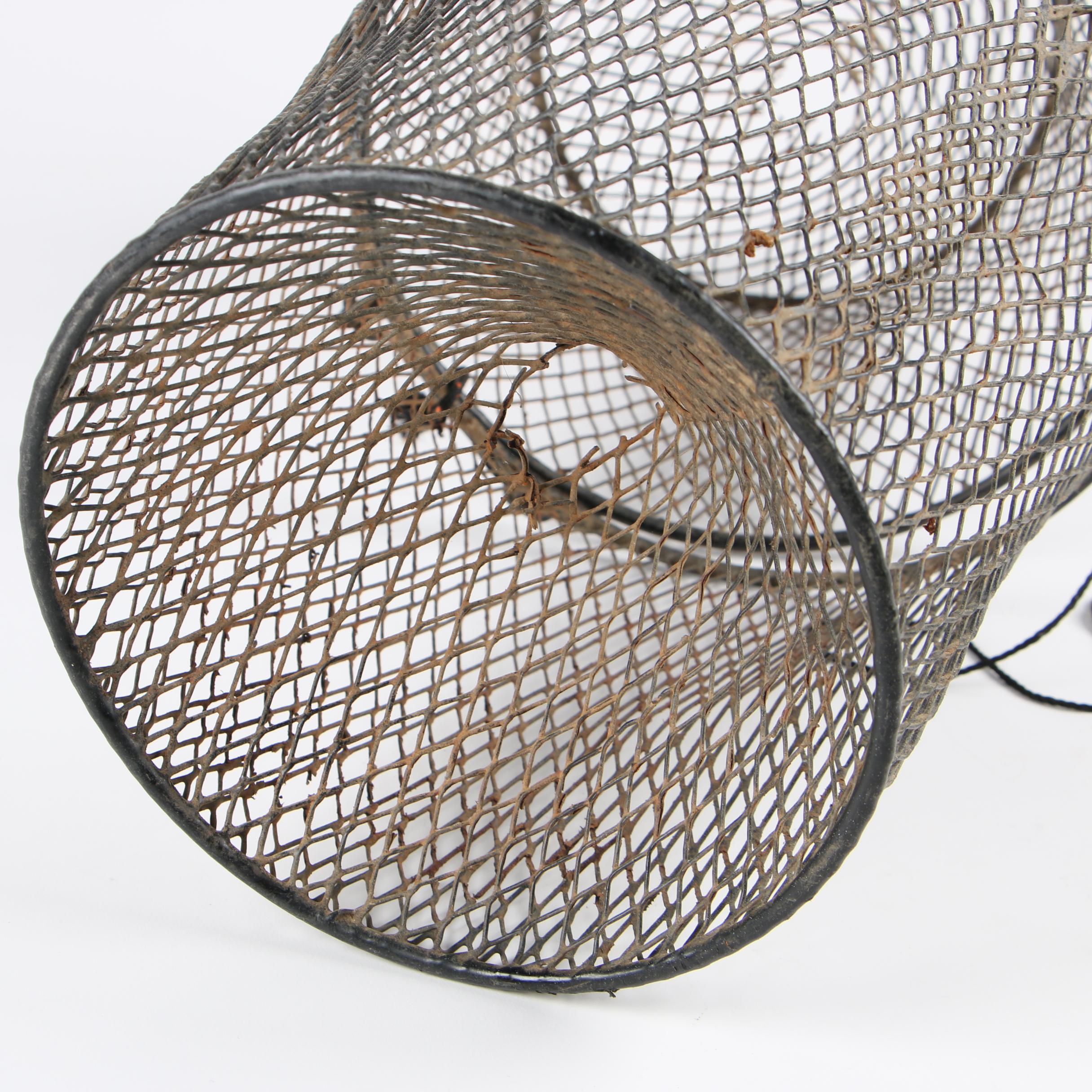 Wire Mesh Minnow Trap, Mid-Century