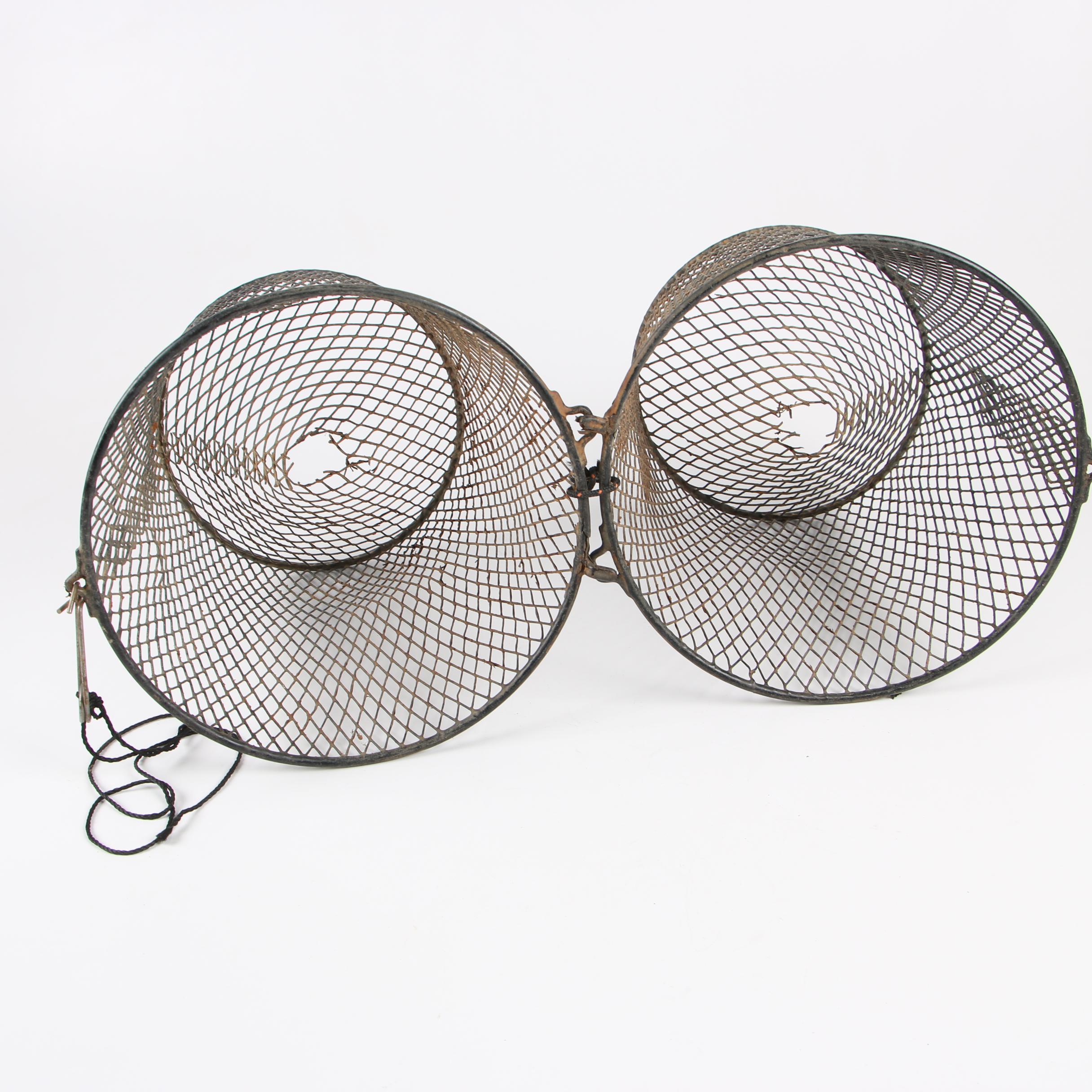 Wire Mesh Minnow Trap, Mid-Century