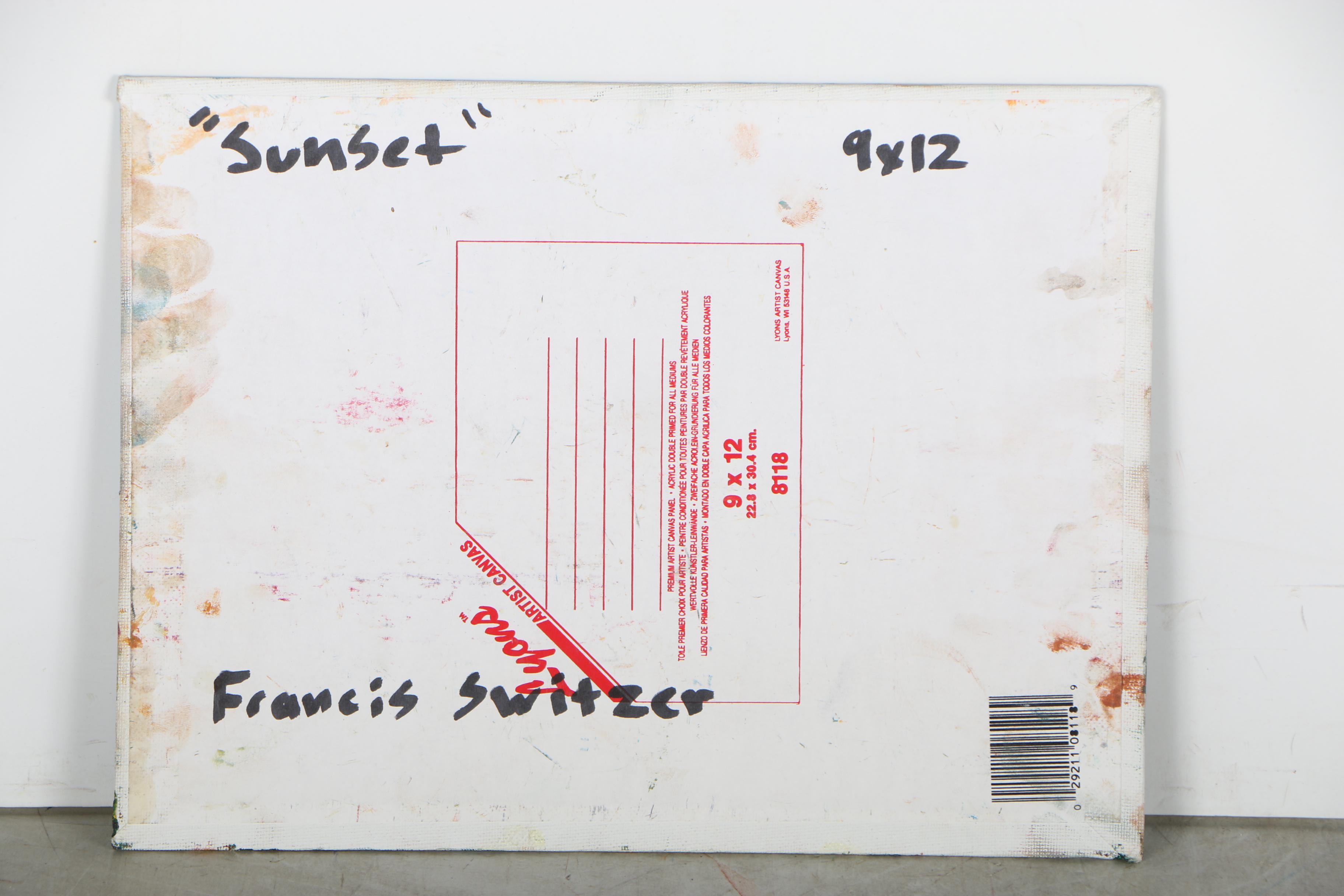 Francis Switzer Oil Painting "Sunset"