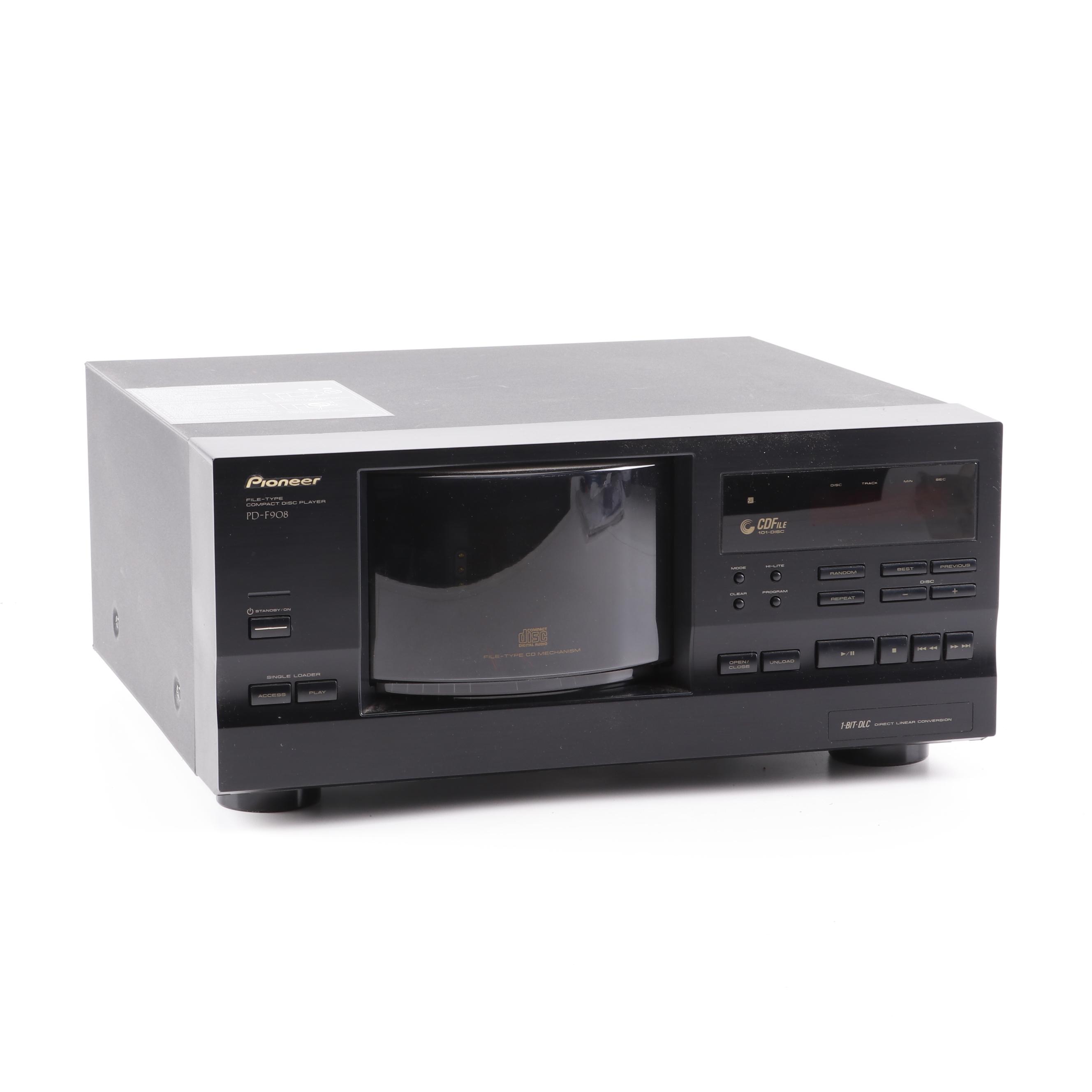 Pioneer File-Type Compact Disk Player PD-F908