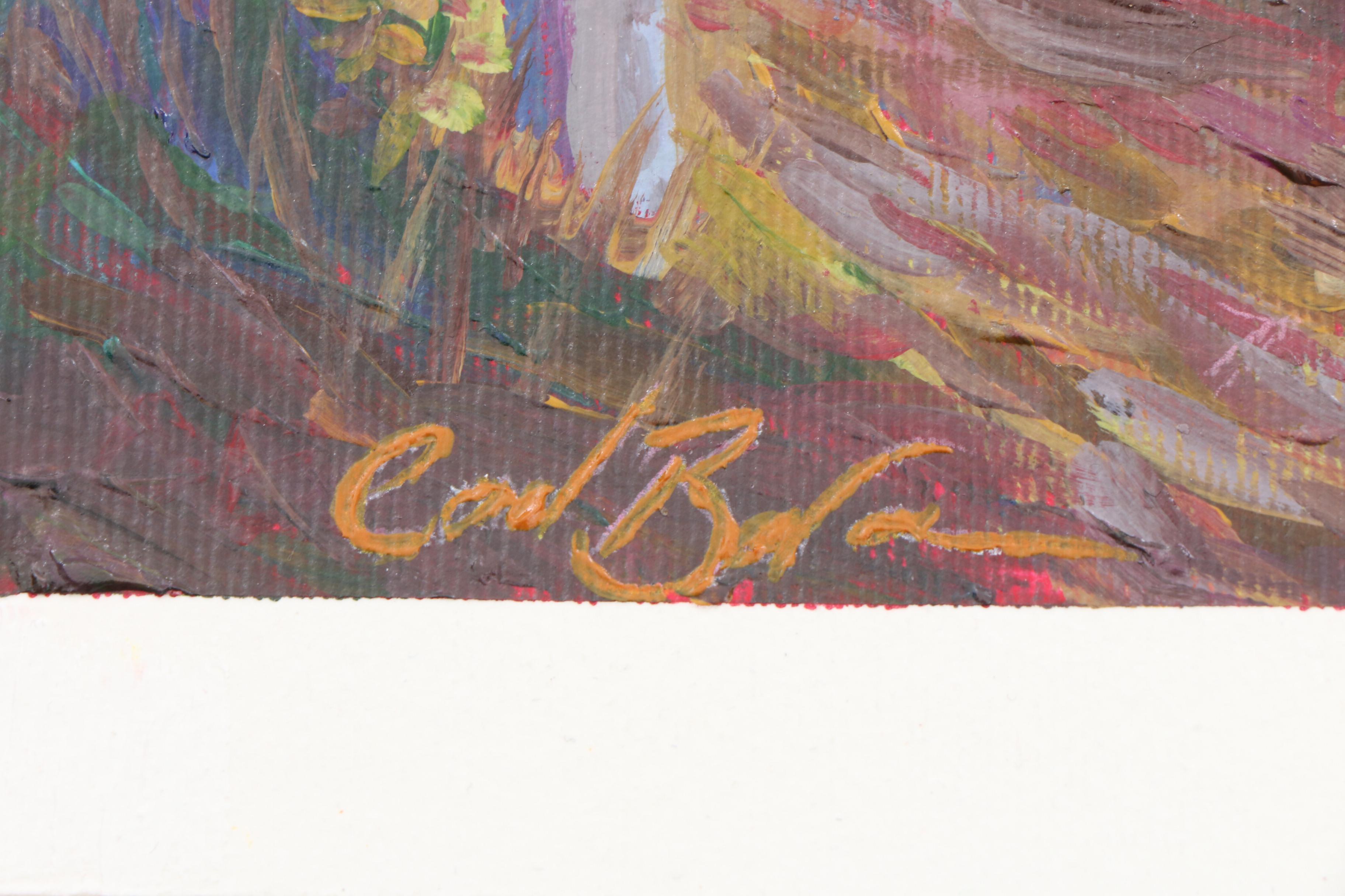 Carl Bevan Acrylic Painting "A Shady Lane, Everybody Needs One"