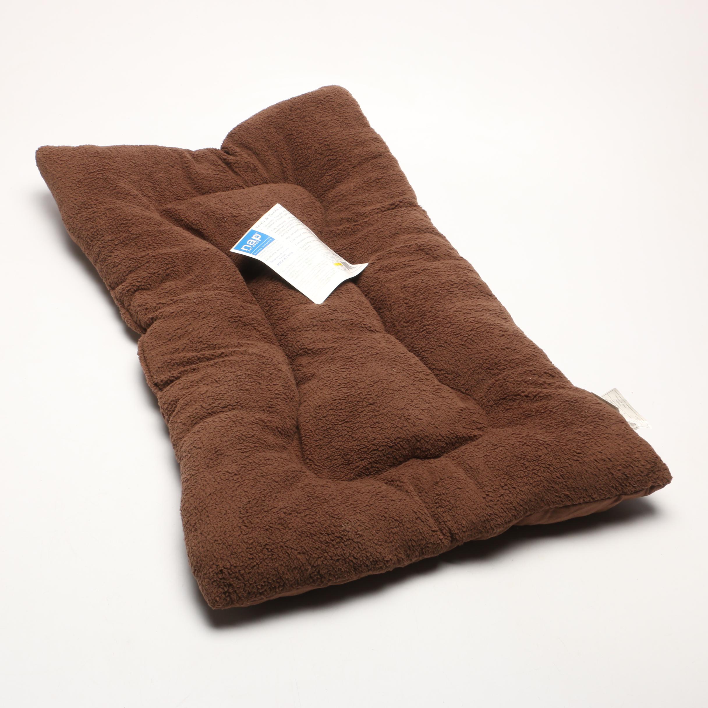 Vue by Ellery "Arashi Ombre Gold" Curtain Panels with Other Curtains and Pet Bed