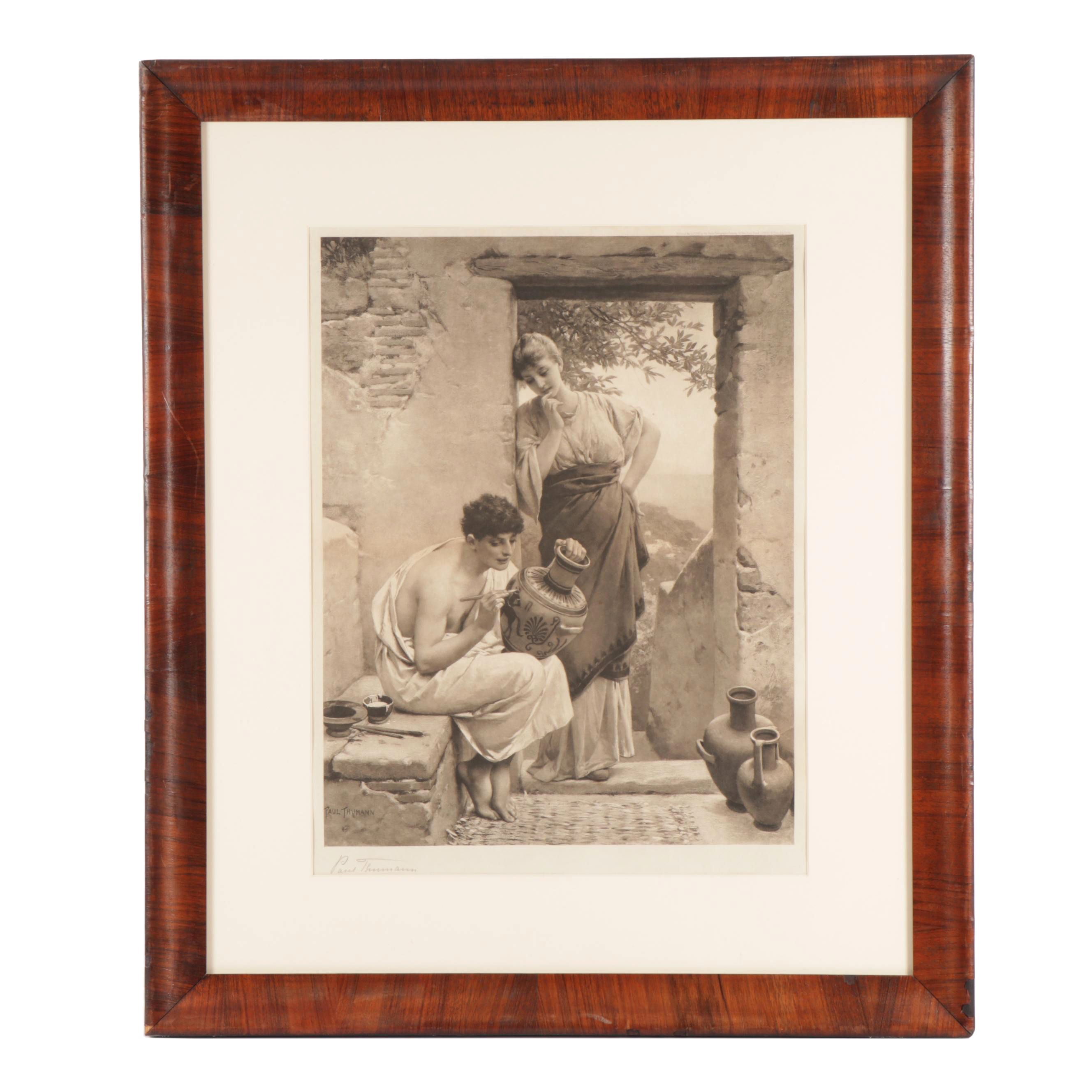Friedrich Paul Thumann Photogravure "Art Brings Favor"