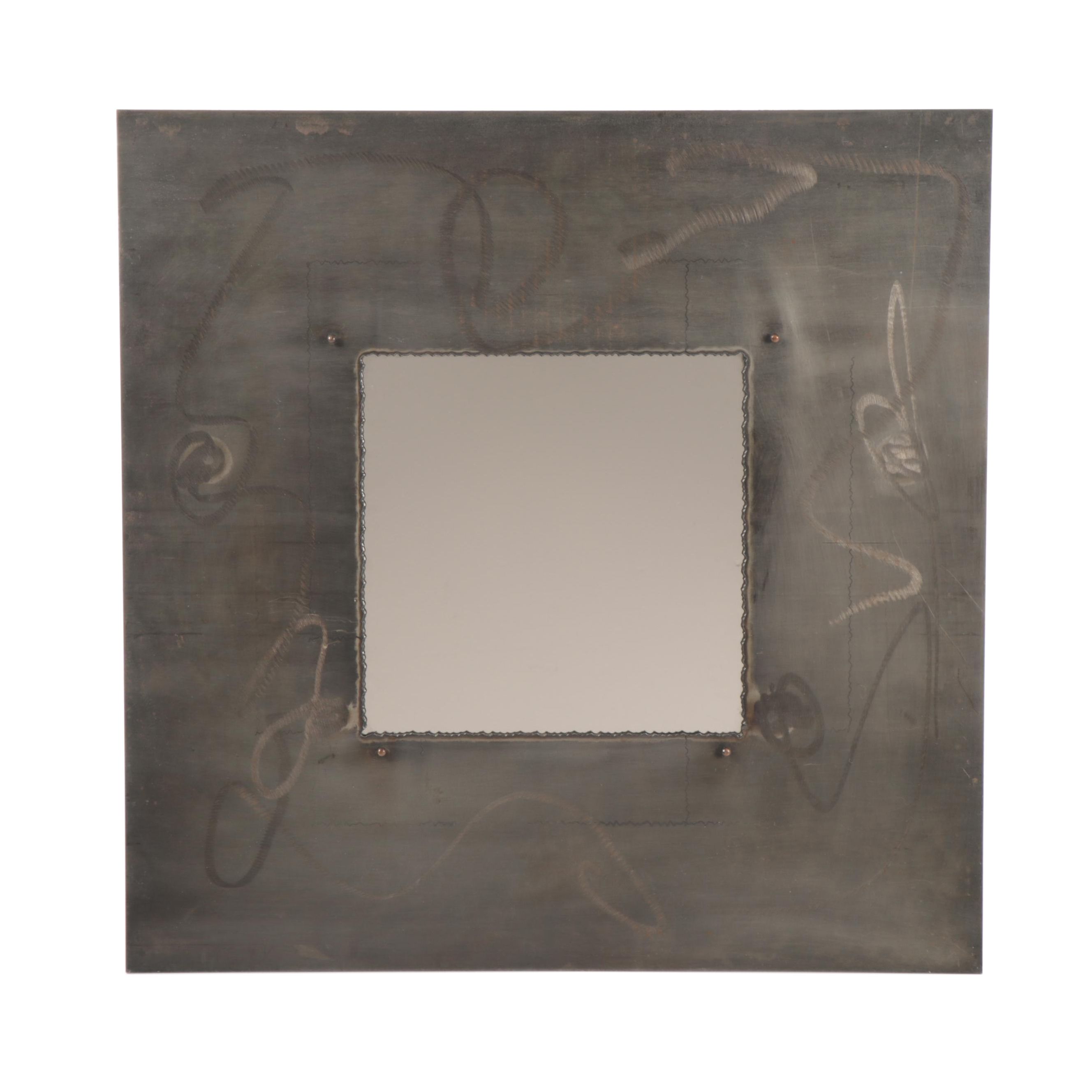 Izabel Lam New York Brushed Steel Accent Mirror