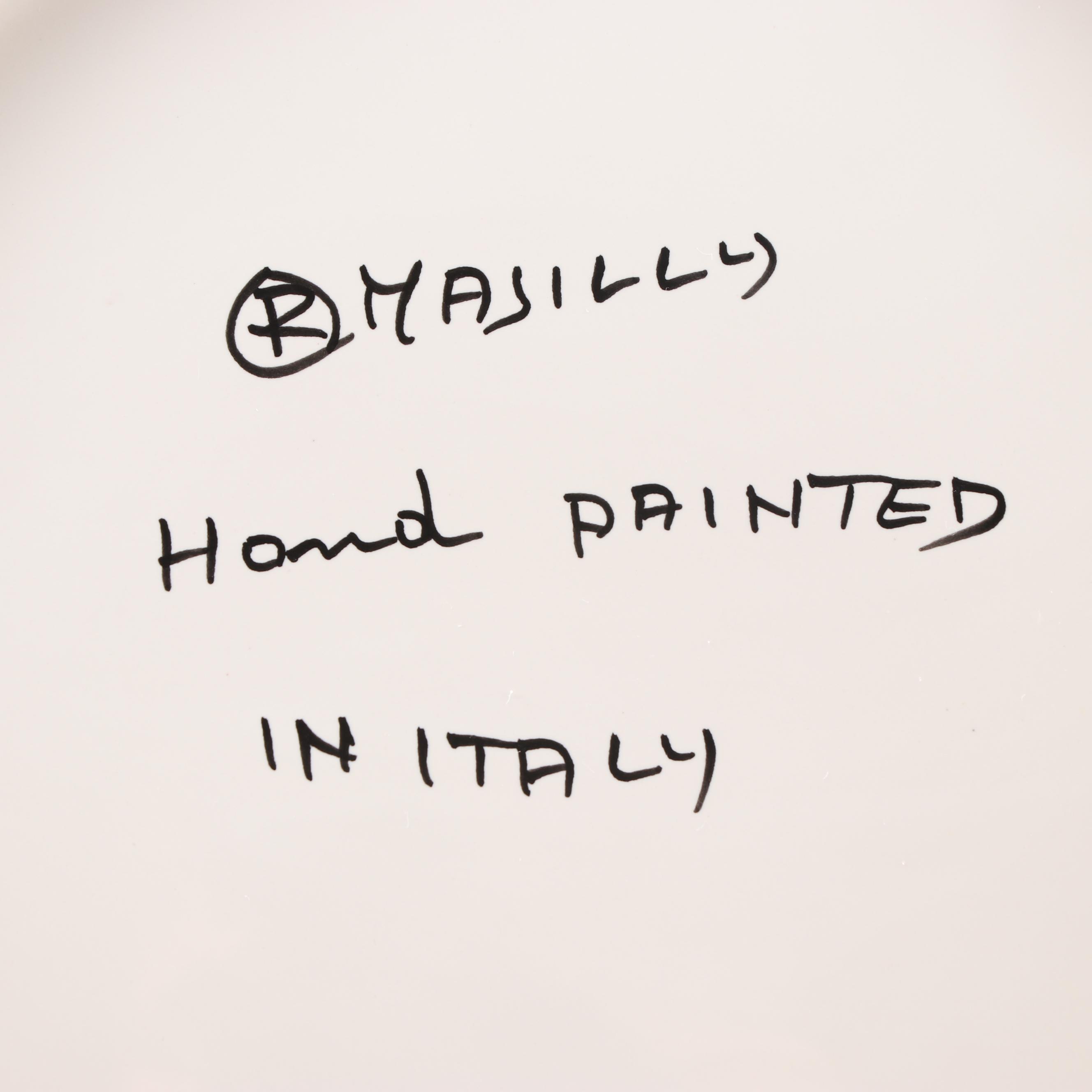 Gilly Walsh for Mariposa and Masilly Hand Painted Frog Plates