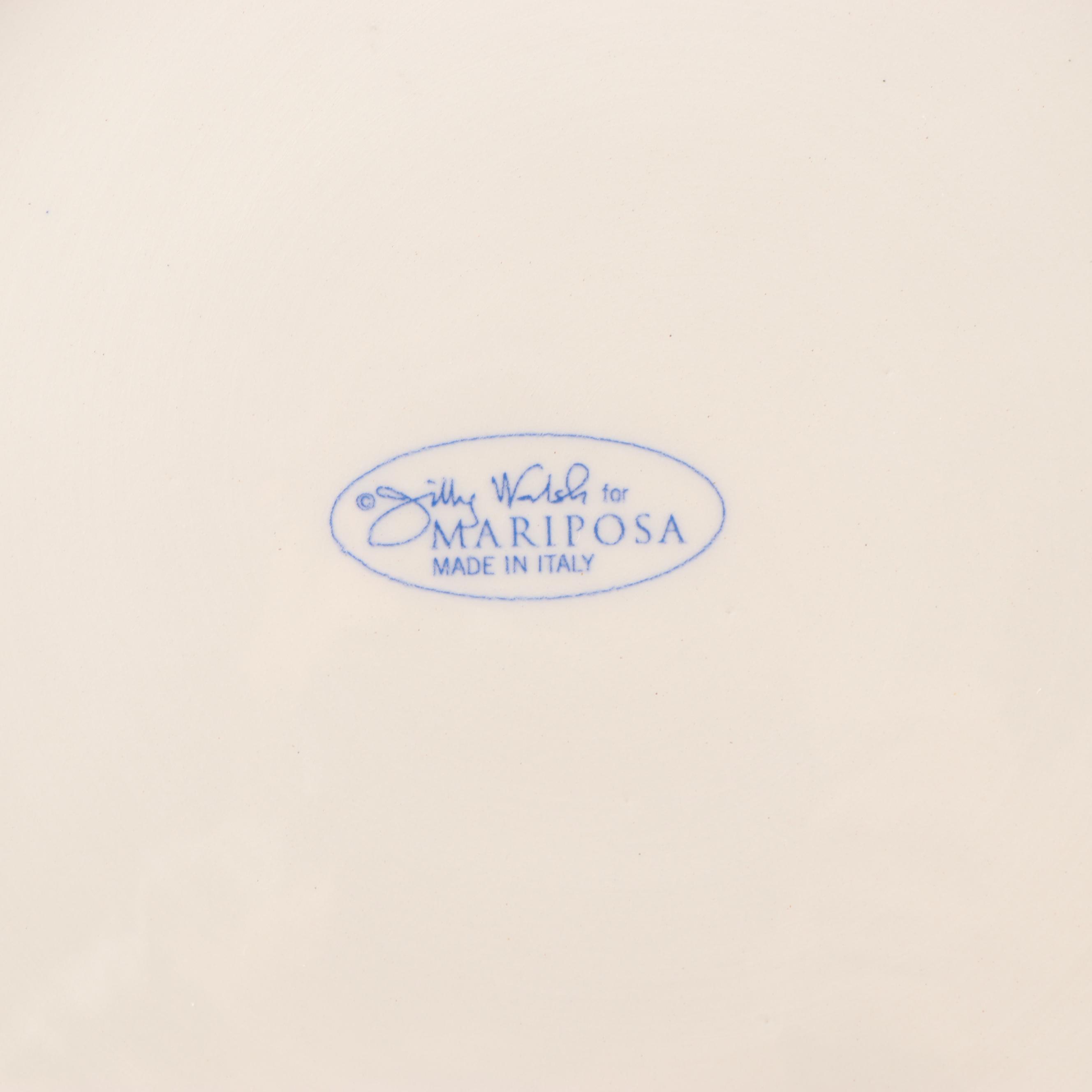 Gilly Walsh for Mariposa and Masilly Hand Painted Frog Plates