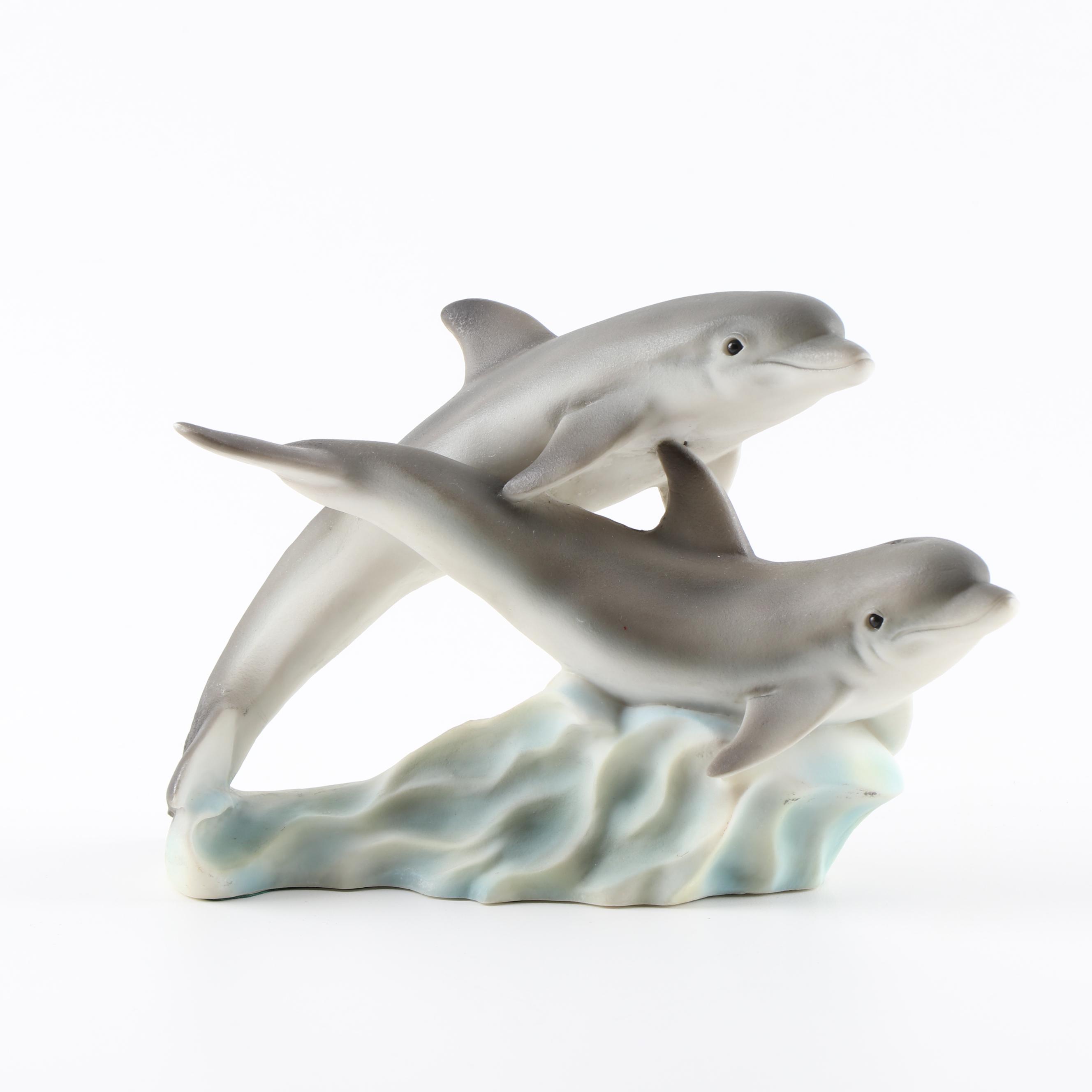 Classic Critters by United Design "Dolphin Pair" Resin Figurine
