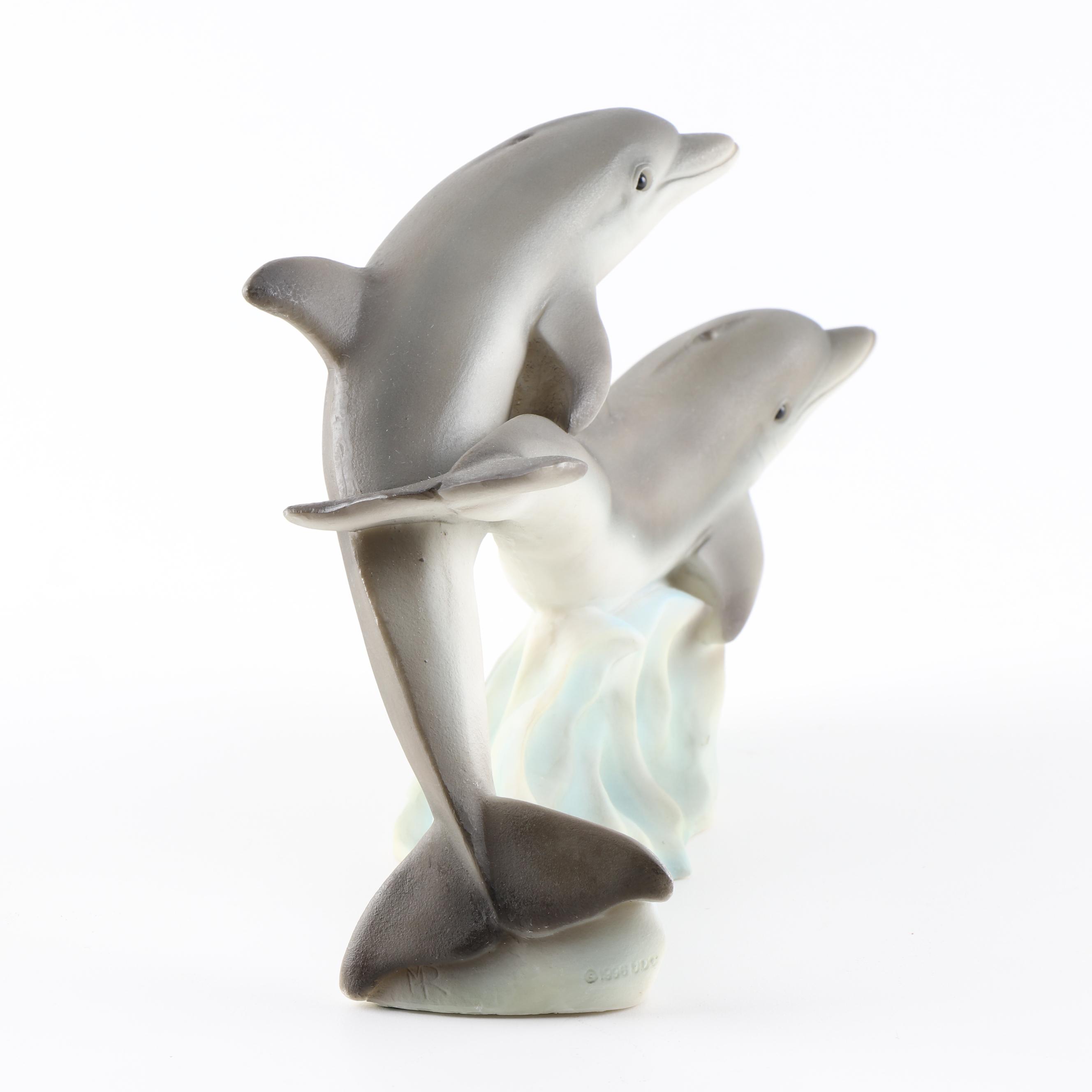 Classic Critters by United Design "Dolphin Pair" Resin Figurine