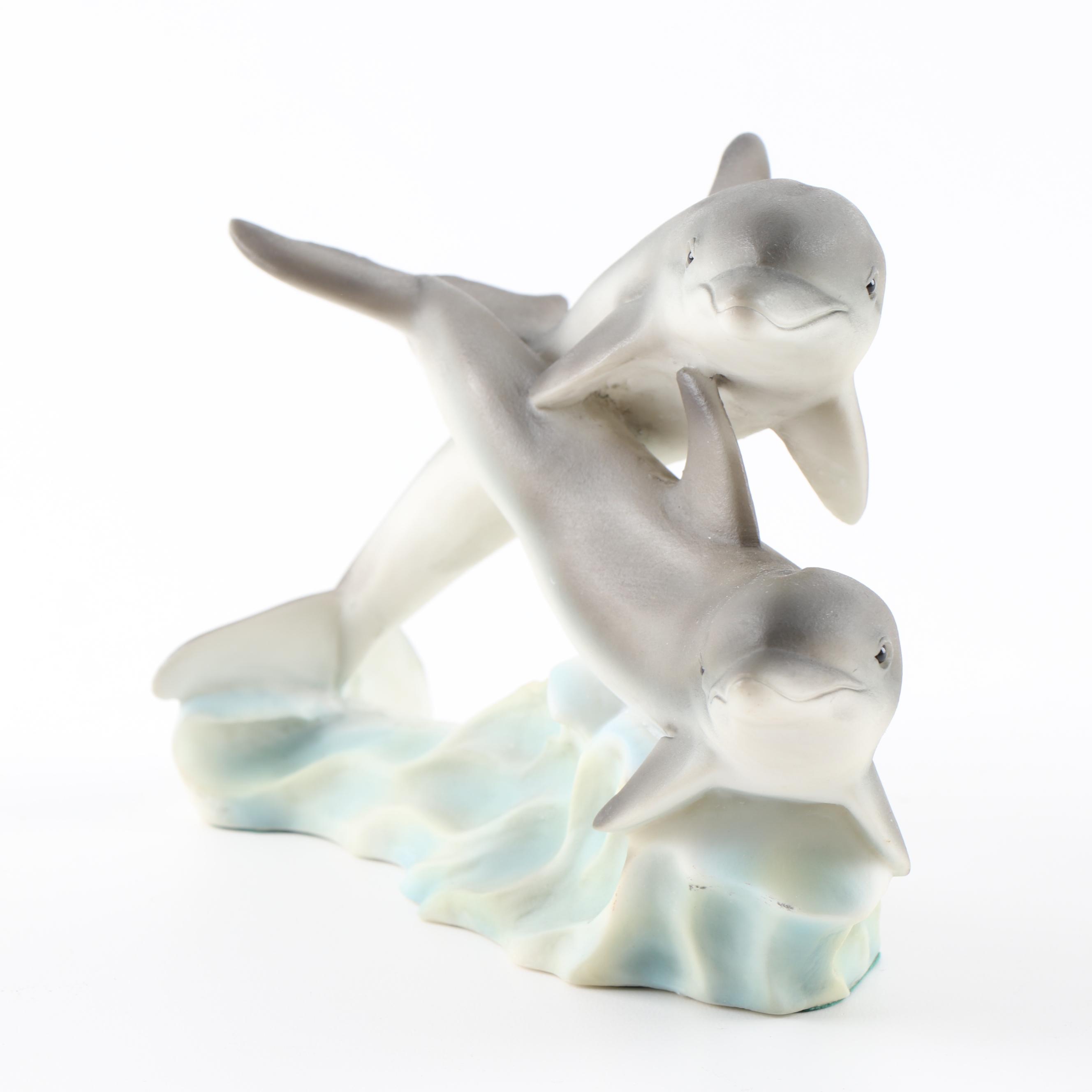 Classic Critters by United Design "Dolphin Pair" Resin Figurine