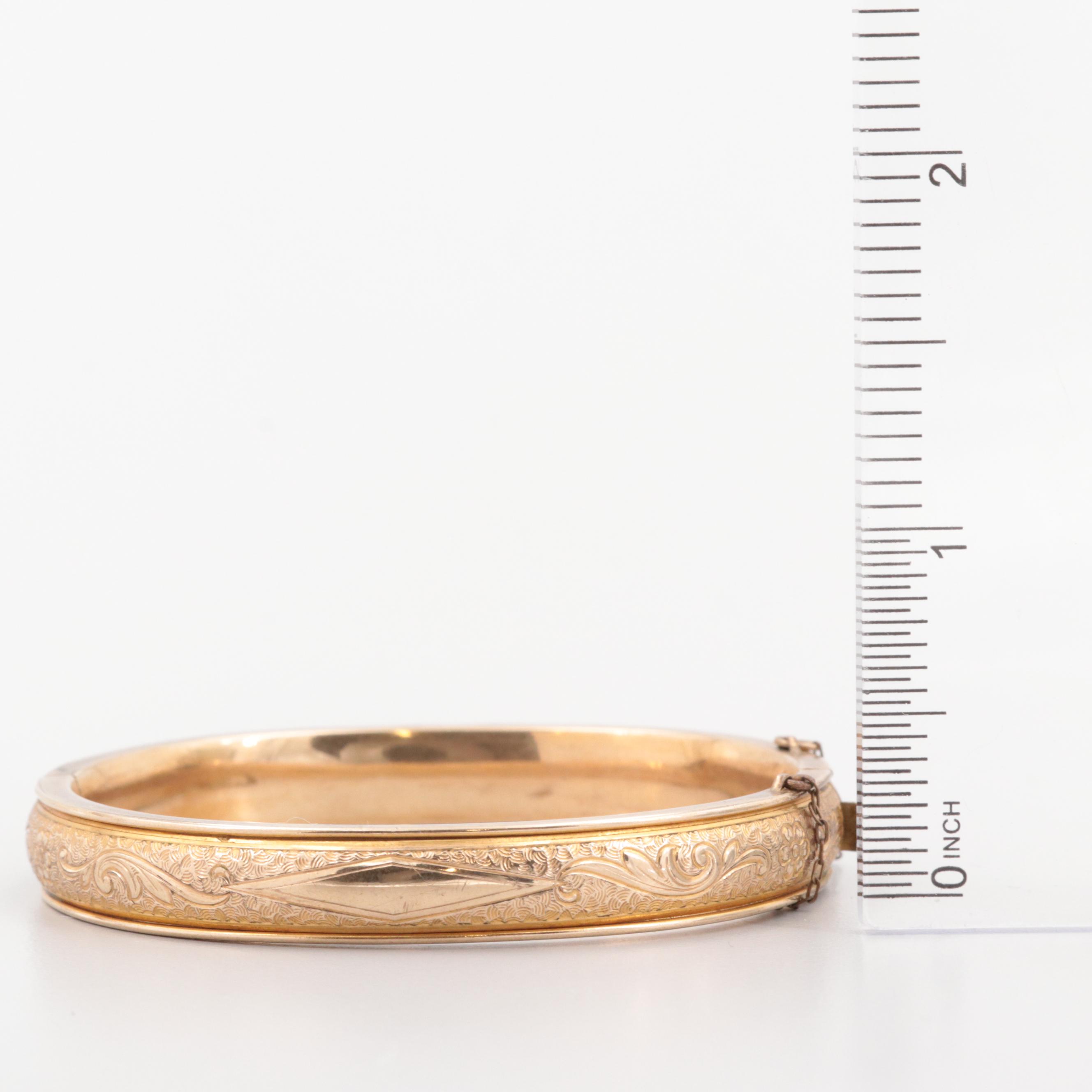 Vintage Gold Filled Bangle Bracelet