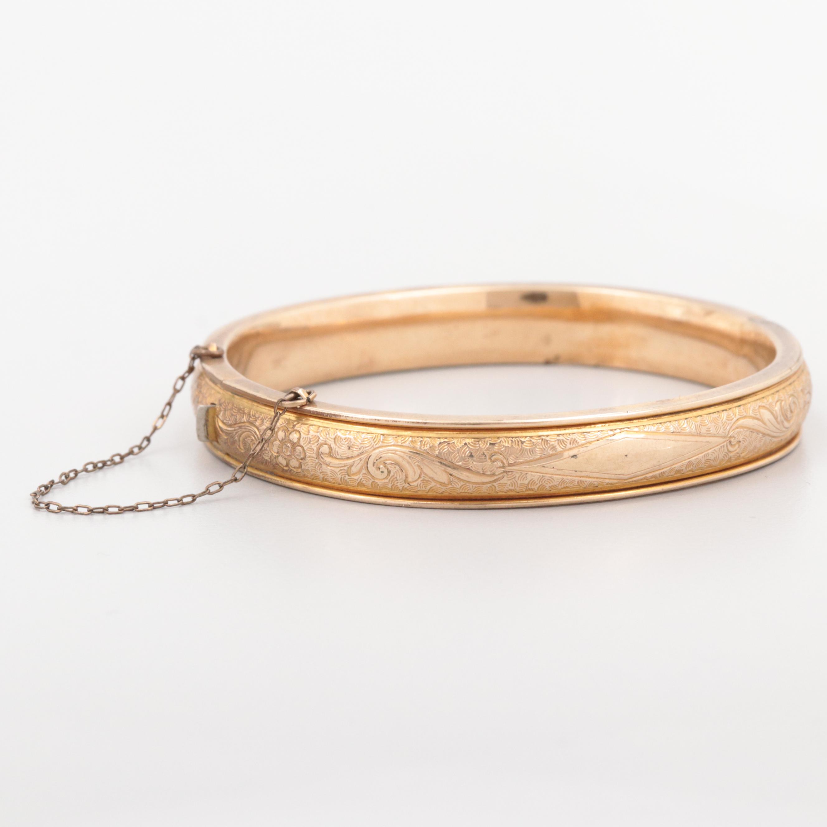 Vintage Gold Filled Bangle Bracelet