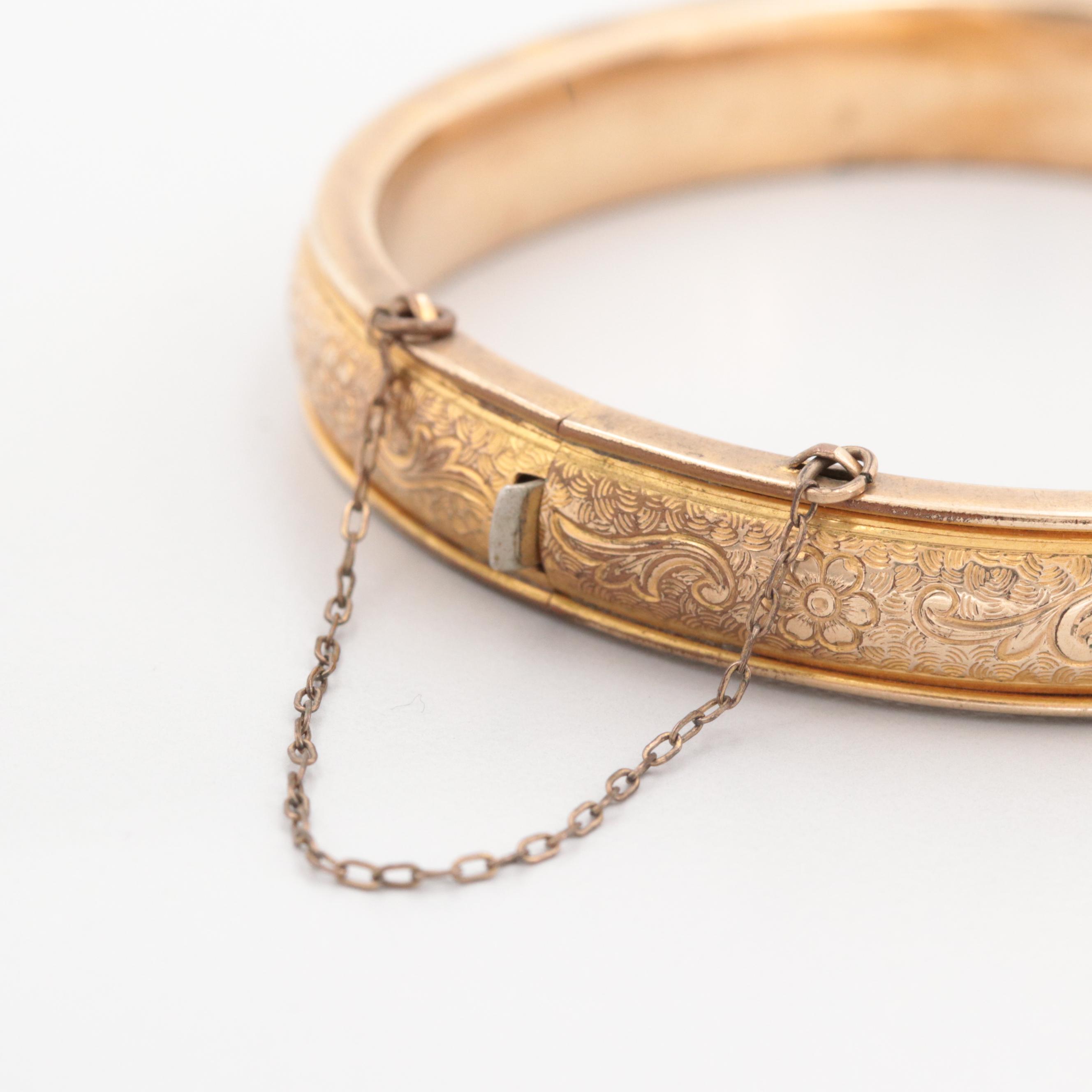 Vintage Gold Filled Bangle Bracelet